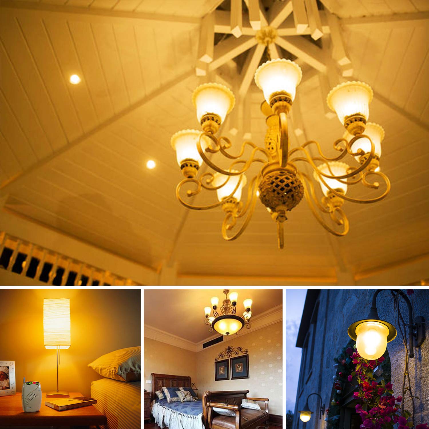 Tebio Led Corn Light Bulb 16W, 1600 Lumen, 3000K Warm White, E26/E27