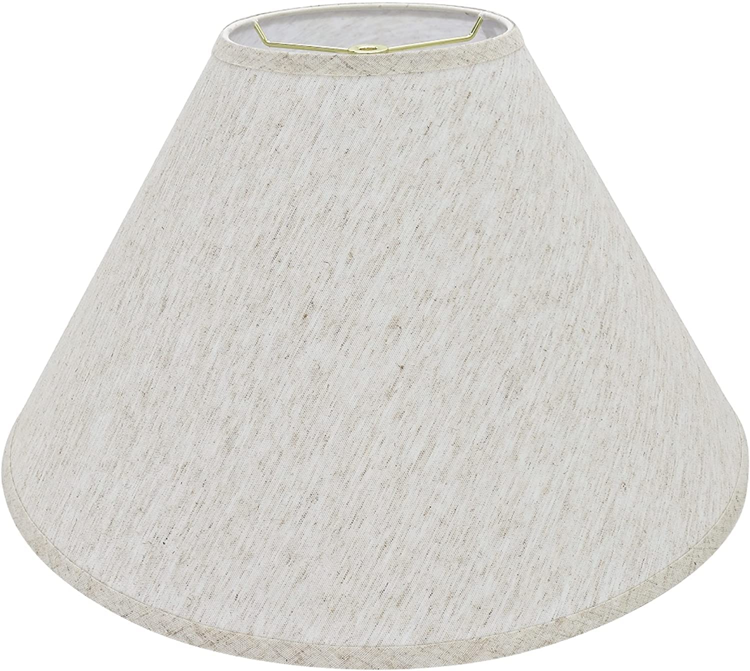 Aspen Creative 32561A, Transitional Hardback Empire Shaped Spider Construction Lamp Shade In Beige, 20&quot; Wide (7&quot; X 20&quot; X 12 1/2&quot;)