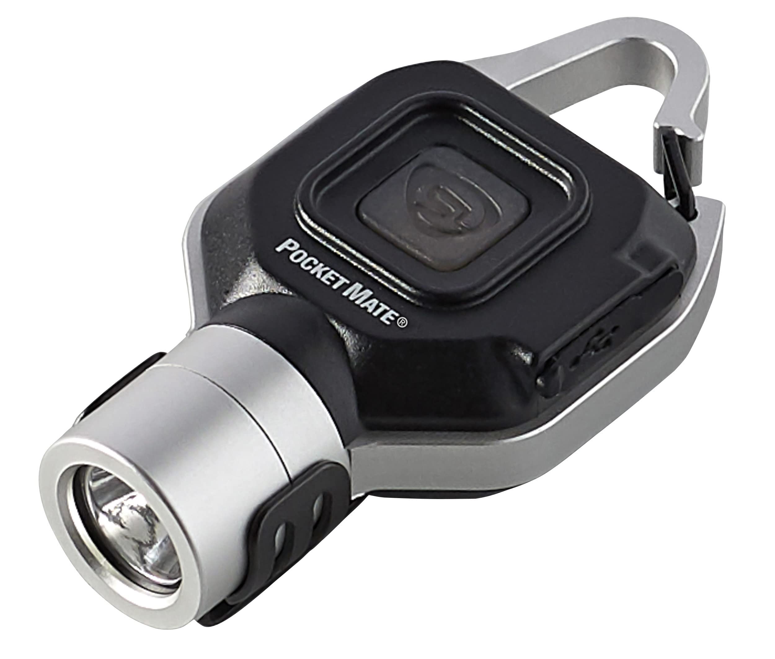 Streamlight 73300 Pocket Mate 325-Lumen USB Rechargeable Flashlight, One Size, Silver, Polycarbonate