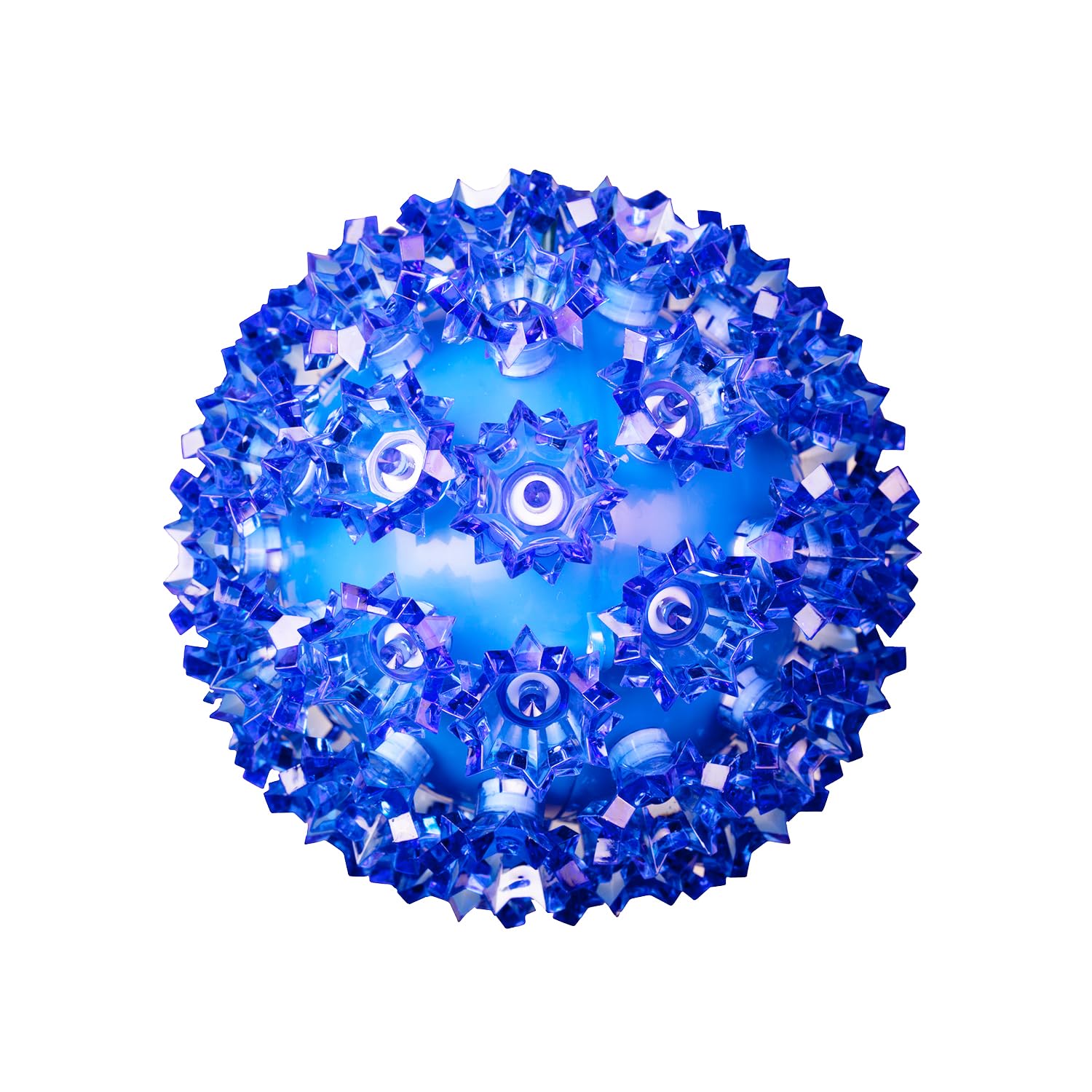 Novelty Lights Outdoor LED Light Sphere, 50 LEDs, 6in Diameter, Blue, Model MRD-50A-2, Hanging Tree Gazebo Decor