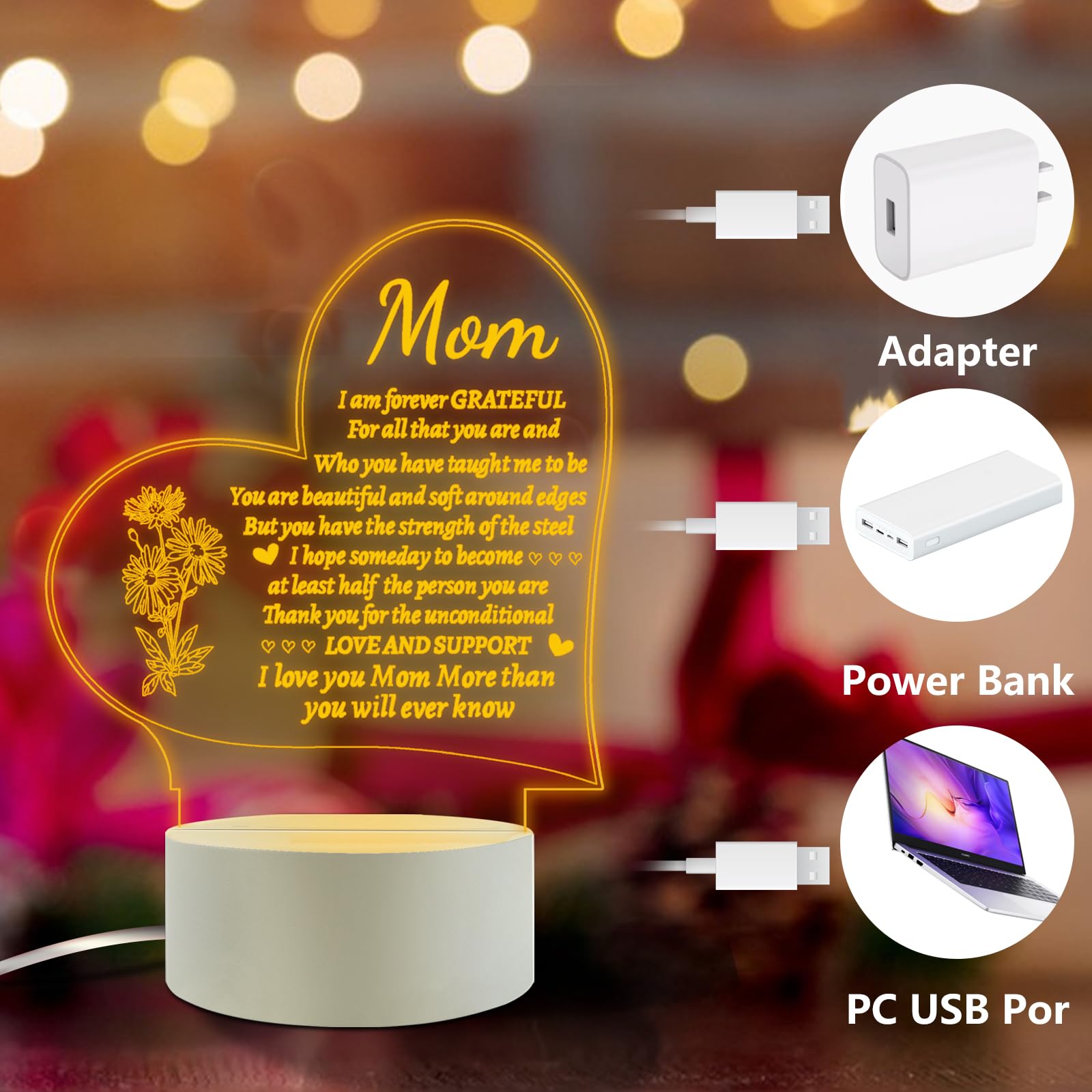 Febdey Lovely Mother-Best Mom Birthday Gifts From Daughter Son