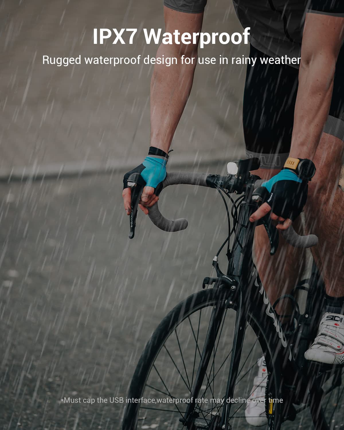 Magicshine Bike Light Rn 1200, Cree Led, Ipx7, 4000Mah Battery Type-C Reverse Charging, Powerful Bike Headlight Compatible With: Mountain, Kids, Street