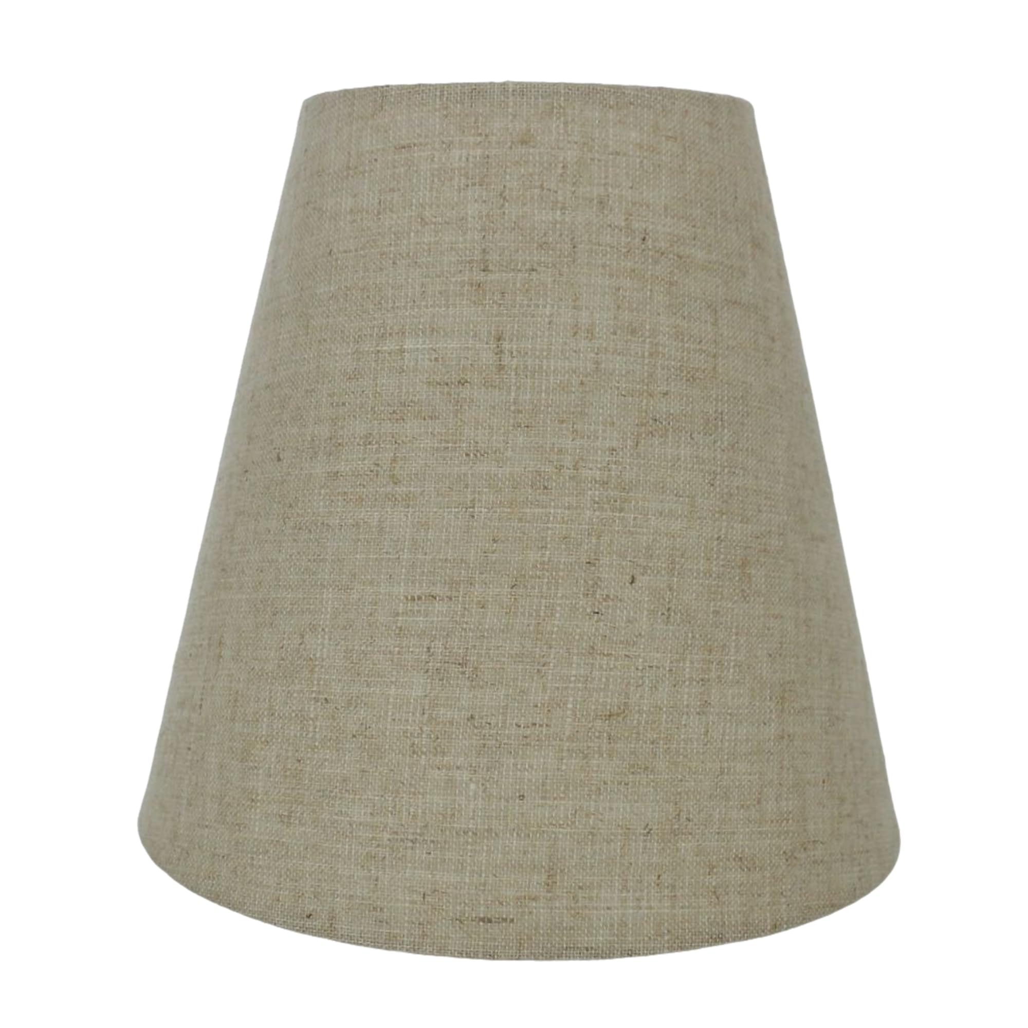 Urbanest Hardback Empire Lamp Shade, 5inx9inx8.5in, Natural Flax Linen, Single, Model 9-inch-shade-unpleated