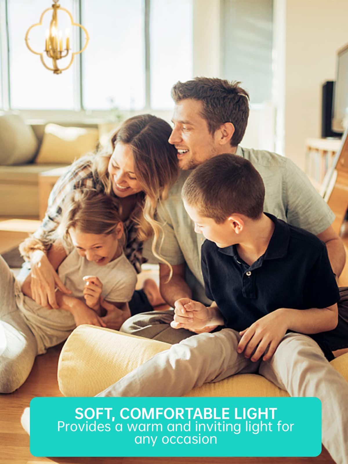 E12 60 Watt Equivalent Frosted Led Candelabra Bulb Candle Ca10 Chandelier Light 2700K Soft White Dimmable E12 Base, Ideal For Di