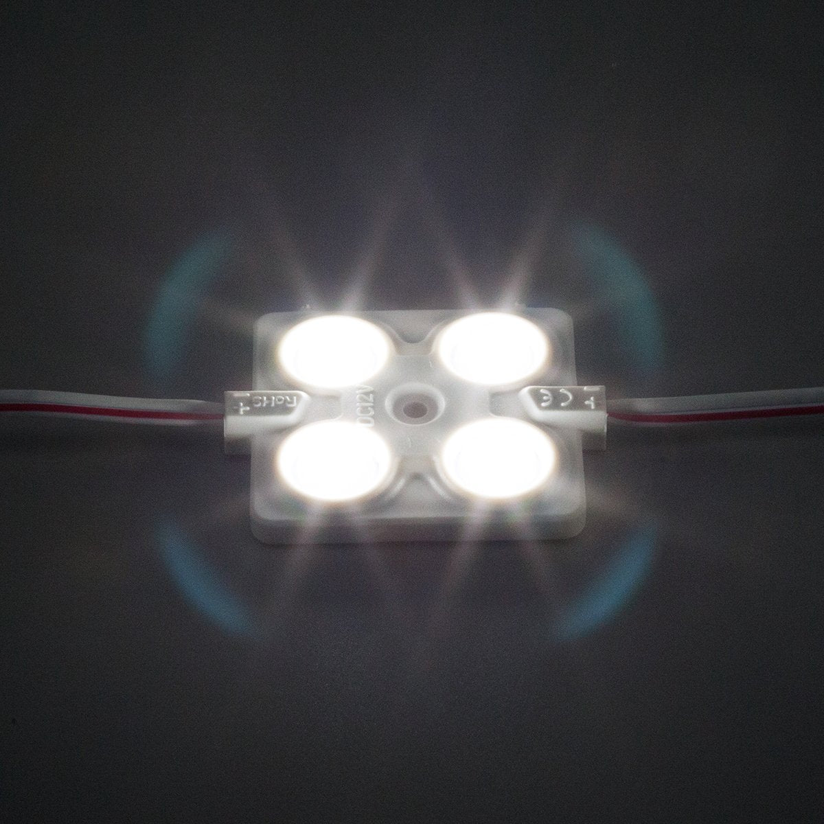 Qingchenlight 100 Pcs Led Module 4 Led 160 Deg White 2.0W Waterproof Back Light Led Sign Modules For Letter Signs