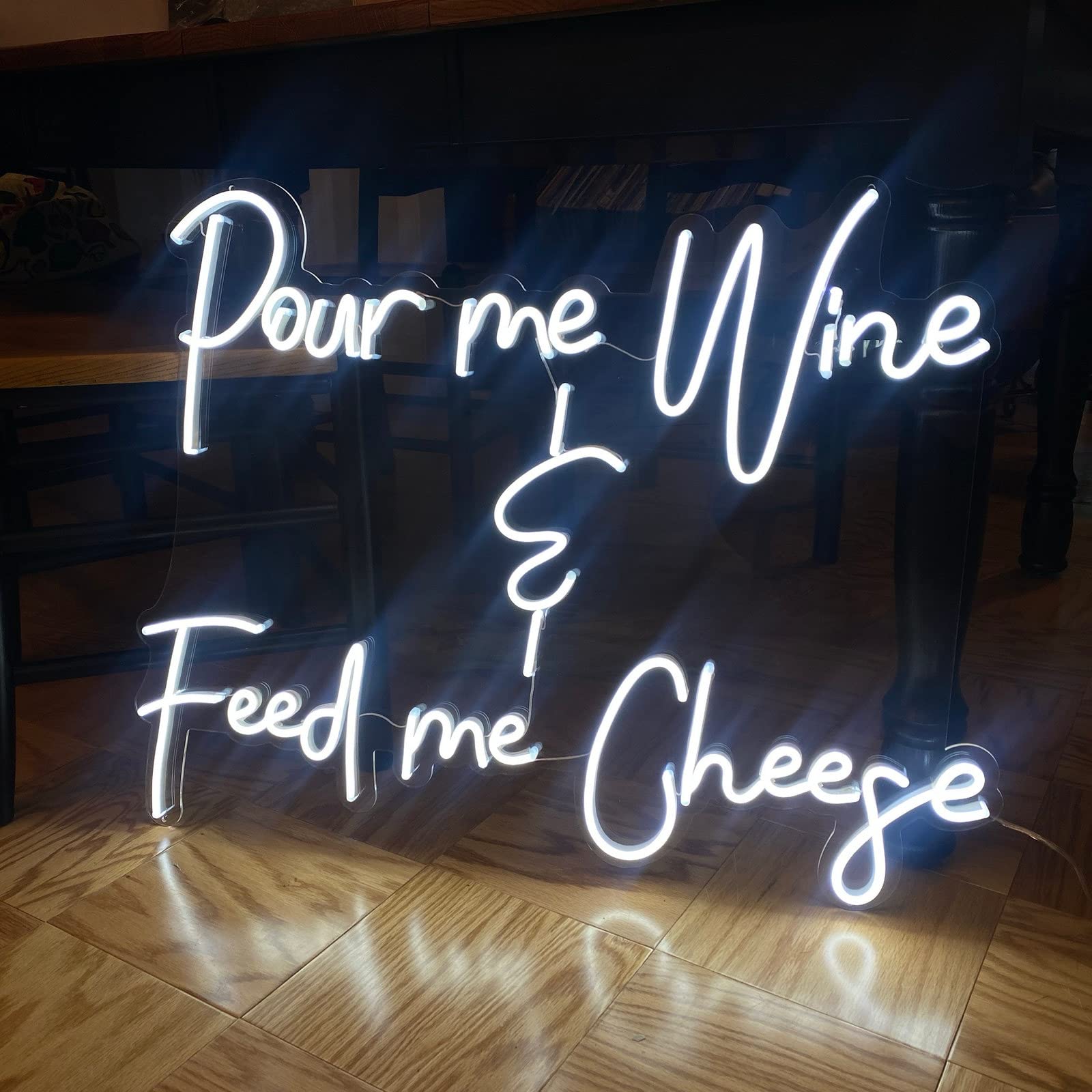 Cionaor Custom Neon Signs, Handmade Personalised Neon Lights Sign For Wall Decor/Bedroom/Birthday Gift/Weddings/Events/Business Logo (30Inch, 3Line)