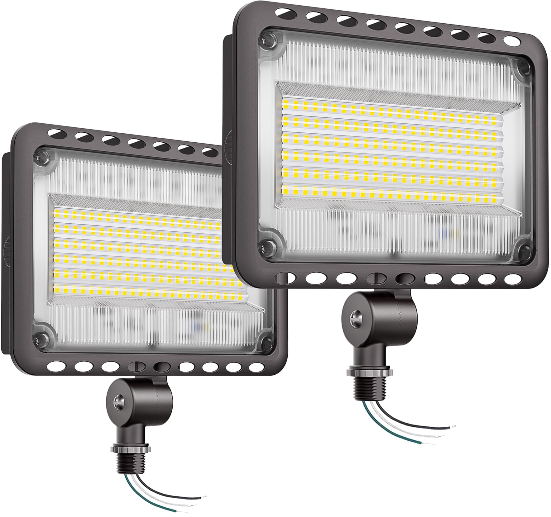 CINOTON 120W LED Flood Lights Outdoor, IP65 Waterproof Exterior Security Wall Lights with 180?nuckle, 16800LM 120V Outside Alumi