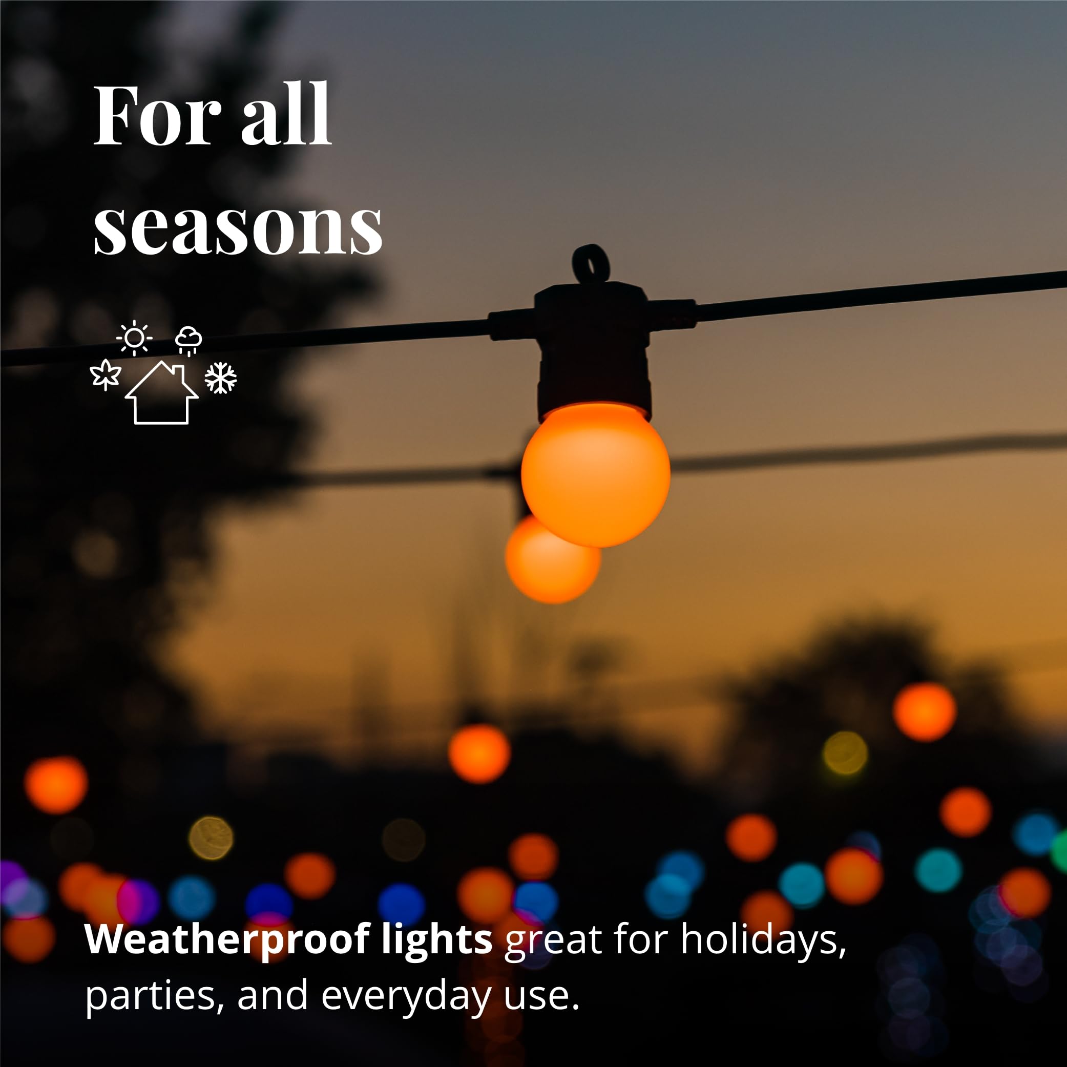 Twinkly Festoon 20 LED RGB Light Chain, 33ft, Multicolor, Compatible with Alexa & Google Home, IP44, Model TWF020STP-BUS