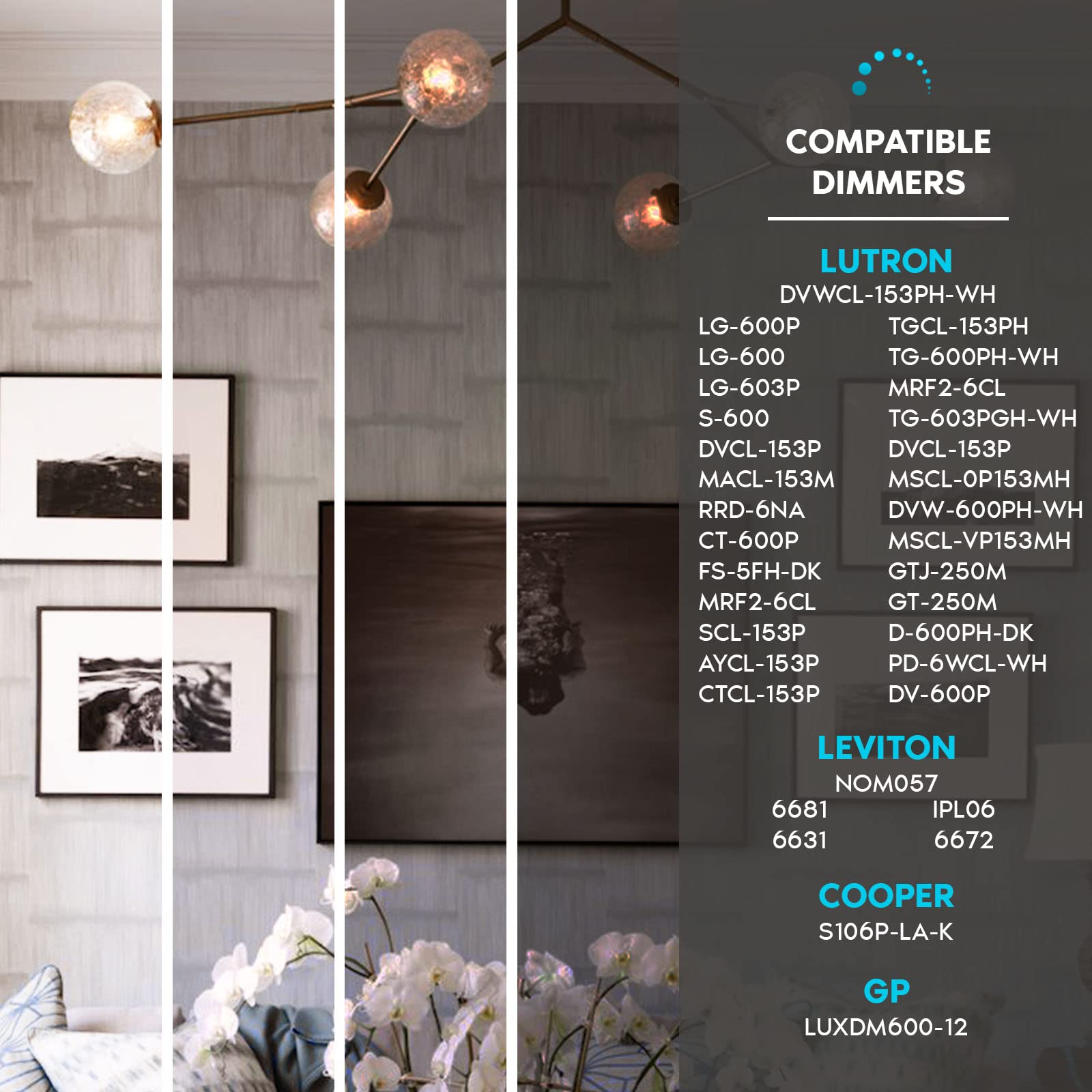 LUXRITE Vintage E12 LED Bulb, 60W Equivalent, Dimmable, Clear Glass, 2700K Warm White, 5W, 6 Pack, Model LR216