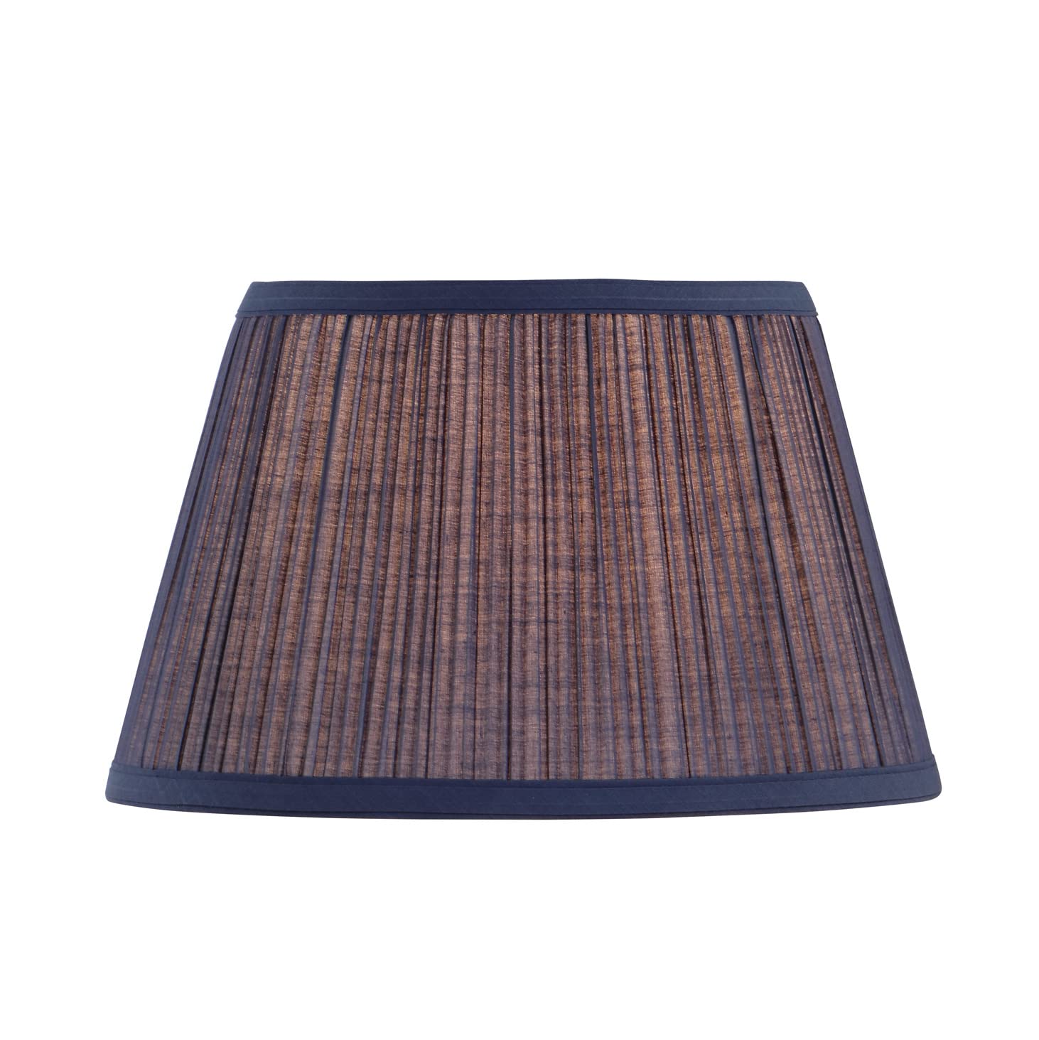 Aspen Creative 59205, Empire Uno Lamp Shade, Dark Blue, 7-7/8&quot; Top X 11-3/4&quot; Bottom X 7-1/2&quot; Slant Height, Slip Uno 33Mm