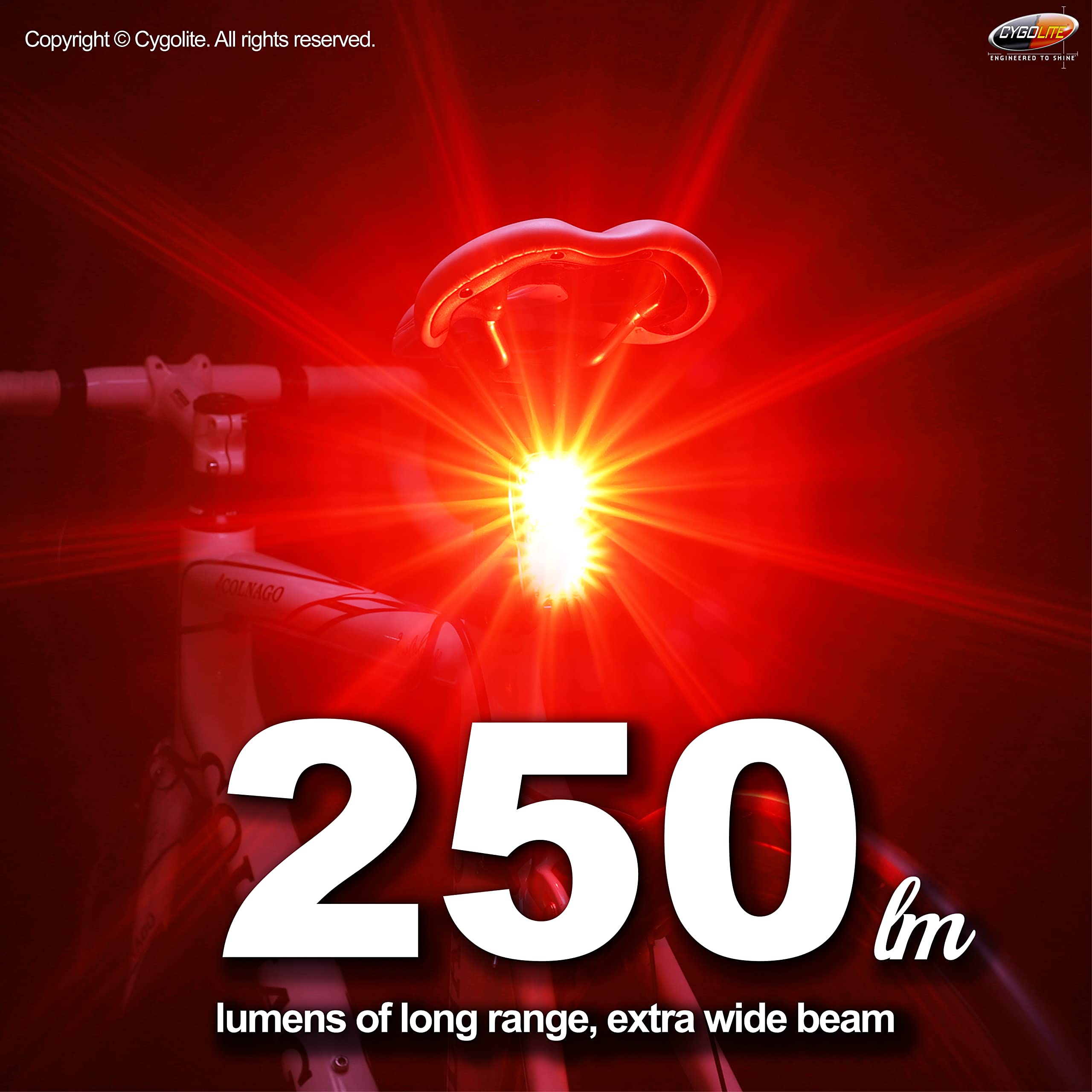 Cygolite Hypershot – 250 Lumen Bike Tail Light– 7 Night & Daytime Modes–User Adjustable Flash Speeds- Compact & Durable–Ip64 Water Resistant–Secured Hard Mount–Usb Rechargeable–Great For Busy Streets