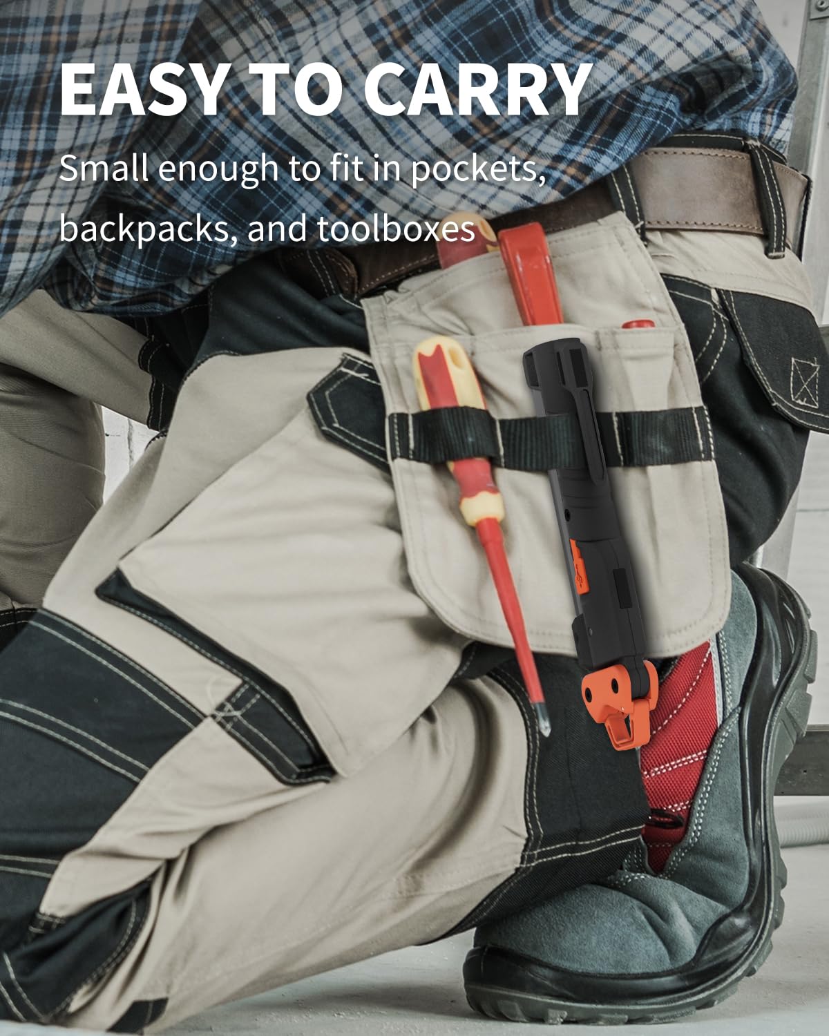 Anylight Rechargeable Work Light, 400Lm Mechanic Work Light, Magnetic Flashlight With 230° Rotate And Hook Led Work Light For Car Repairing, Emergency, Grill, Outdoor Work (2 Packs)