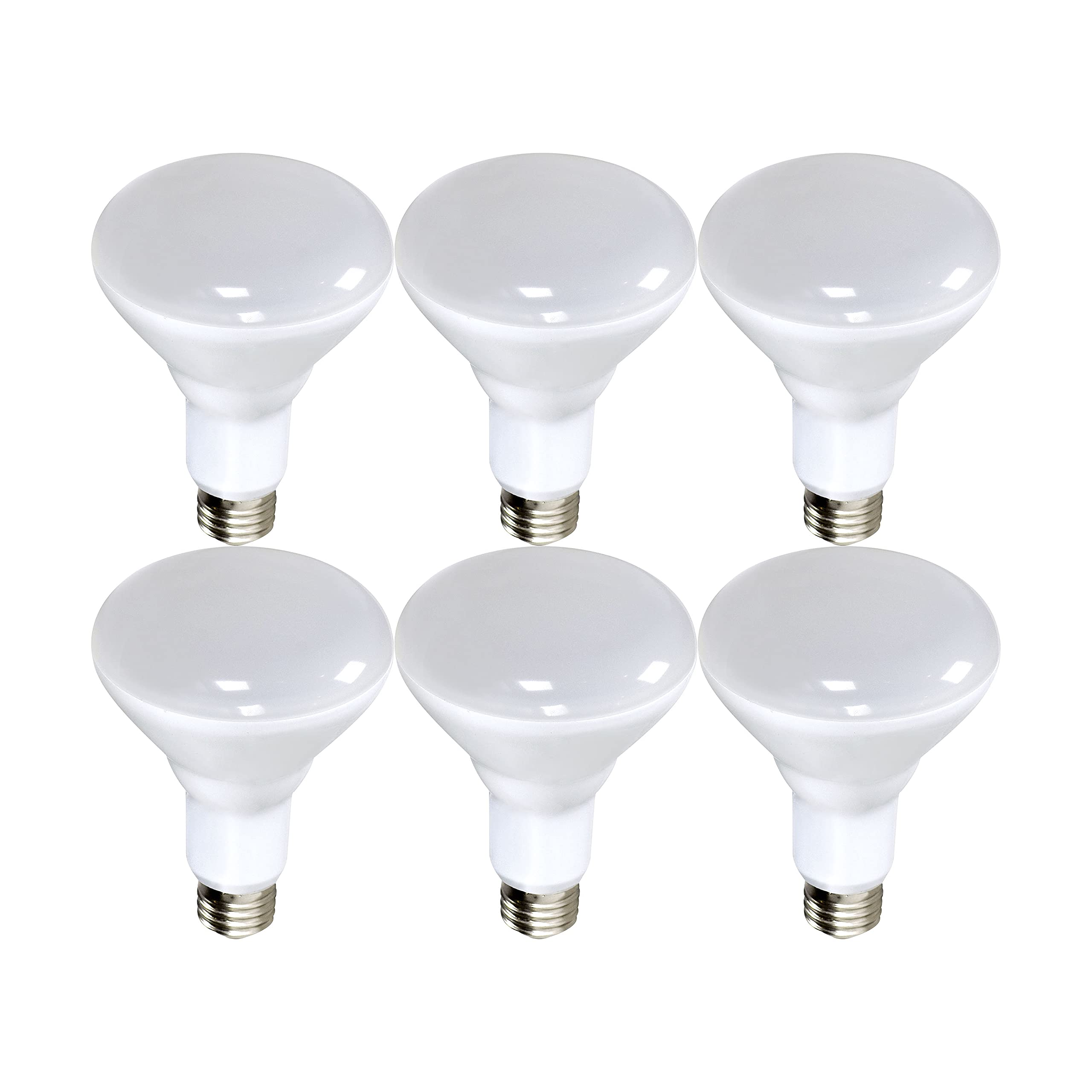 (Total of 6 Bulbs) Satco S9698, 8BR30/LED/2700K/650L/2PK, LED Light Bulb