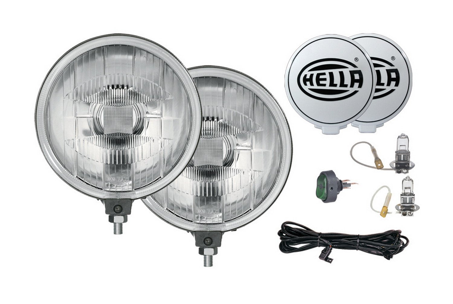 HELLA 005750952 500 Series Driving Lamp Kit, Clear, 6