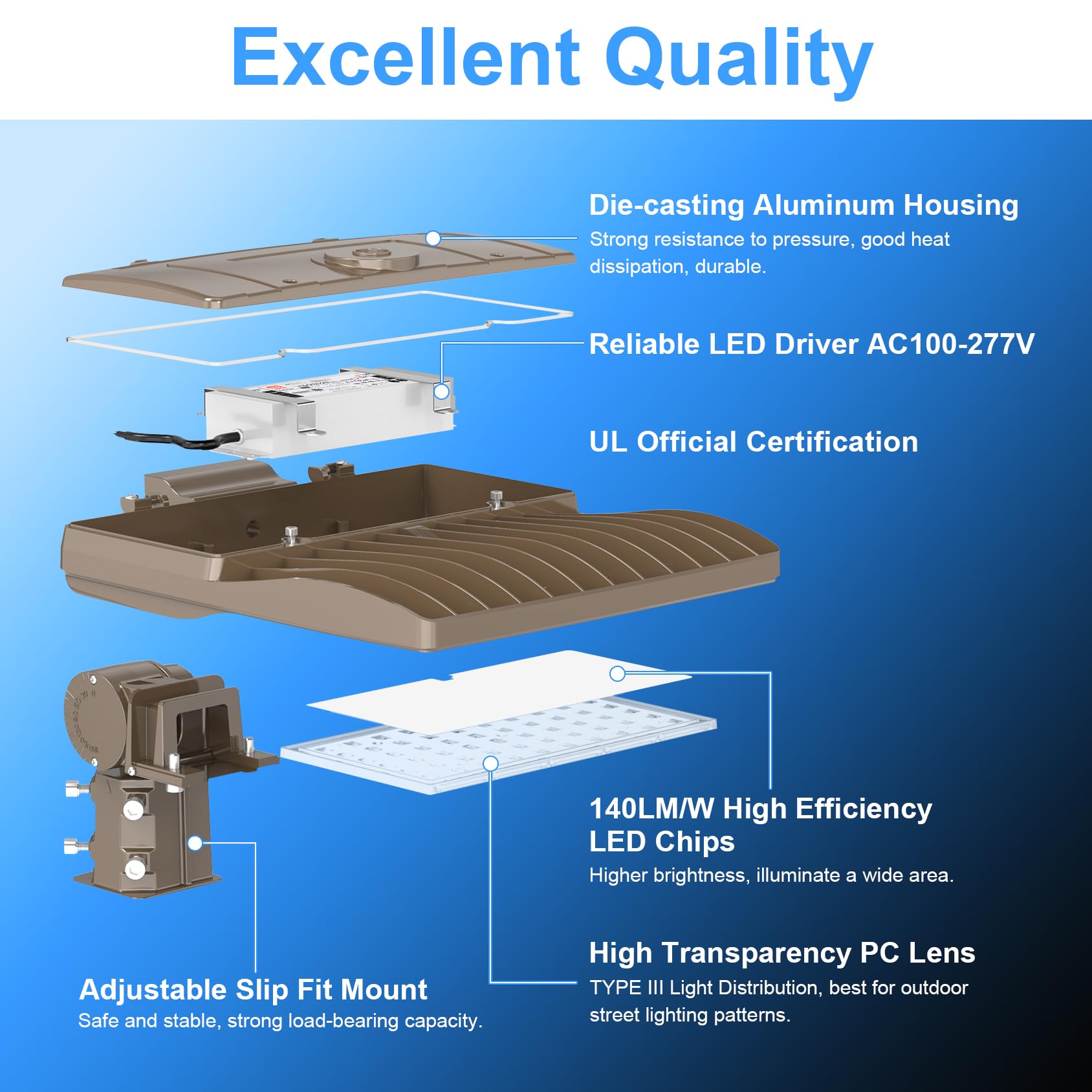 200W Led Parking Lot Light With Photocell 28000Lm Led Shoebox Pole Mount Lights Fixture Hid/Hps Replacement 5000K Ip65 Ac 100-27