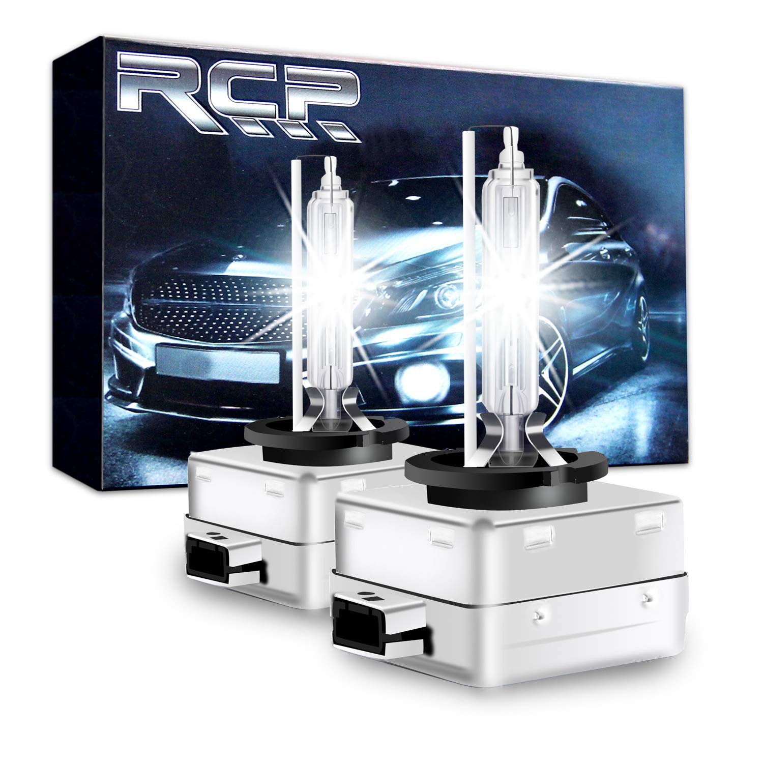 Rcp - D3S6 - (A Pair) D3S 6000K Xenon Hid Repcement Bulb Diamond White Metal Stents Base 12V Car Headlight Lamps Head Lights 35W
