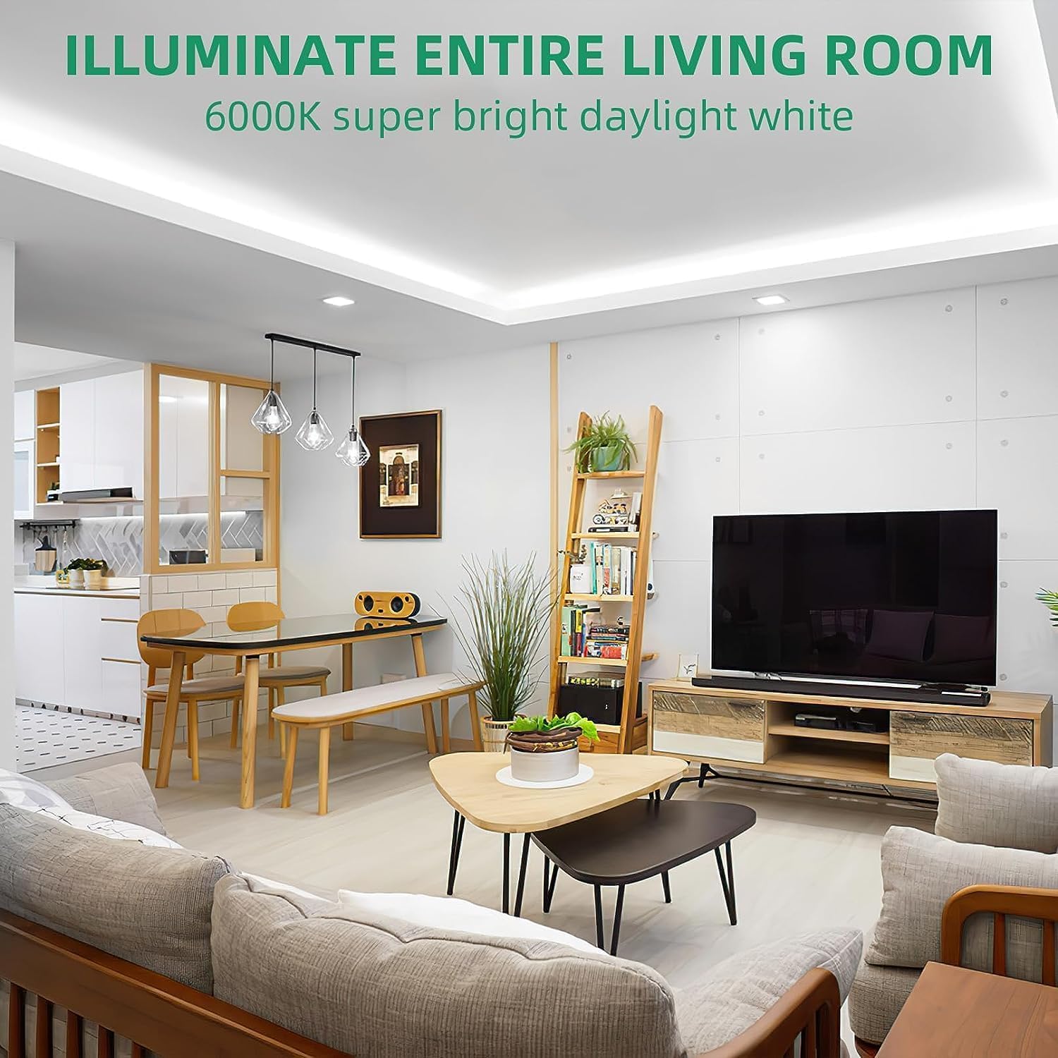 Lamomo Neon Rope Lights, 49.2Ft White Ip65 Waterproof Led Strip Lights, 24V 6000K Silicone 1800 Leds Neon Lights For Indoor, Bed