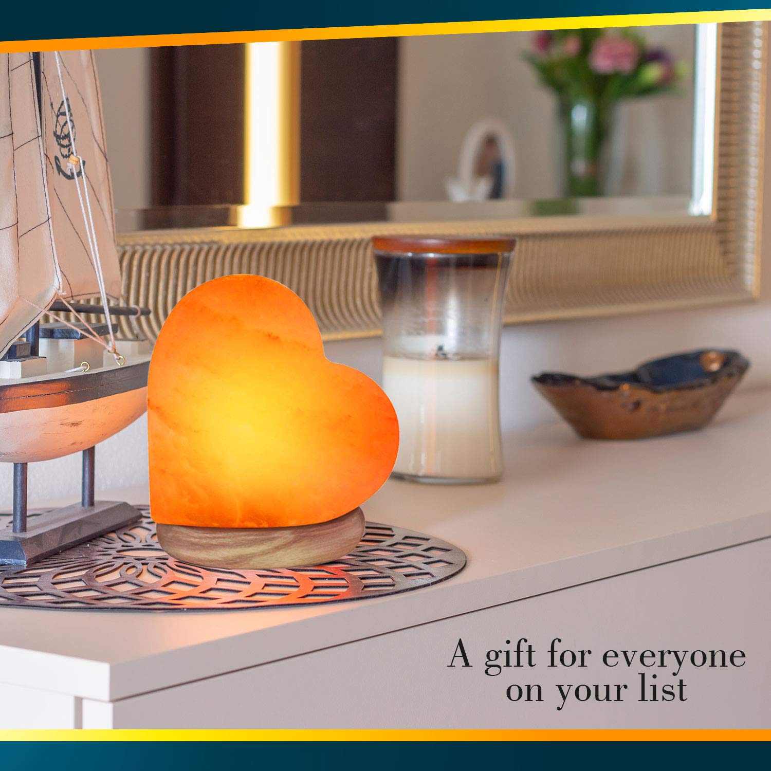 Himalayan Glow Salt Lamp 944AC-1, Hand Crafted with Wooden Base, USB Plug, 4-5 LBS, Multicolor, Pink