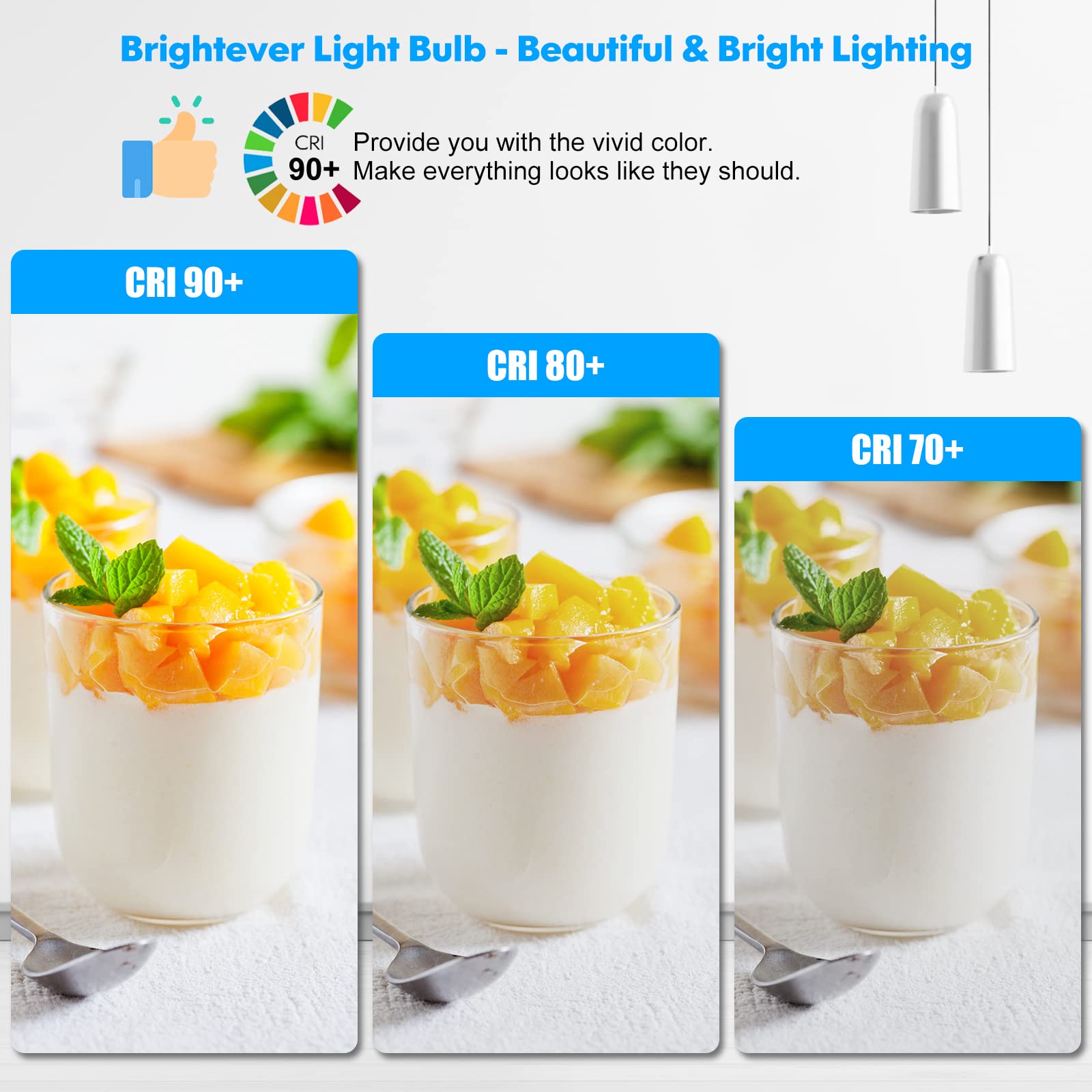 Led Light Bulbs, 100 Watt Equivalent A19 Led Bulbs, 13W 5000K Daylight White 1500 Lumens Non-Dimmable Bright E26 Edison Medium Screw Bulbs For Home Bedroom Living Room Office Outdoor Lamp, 30-Pack