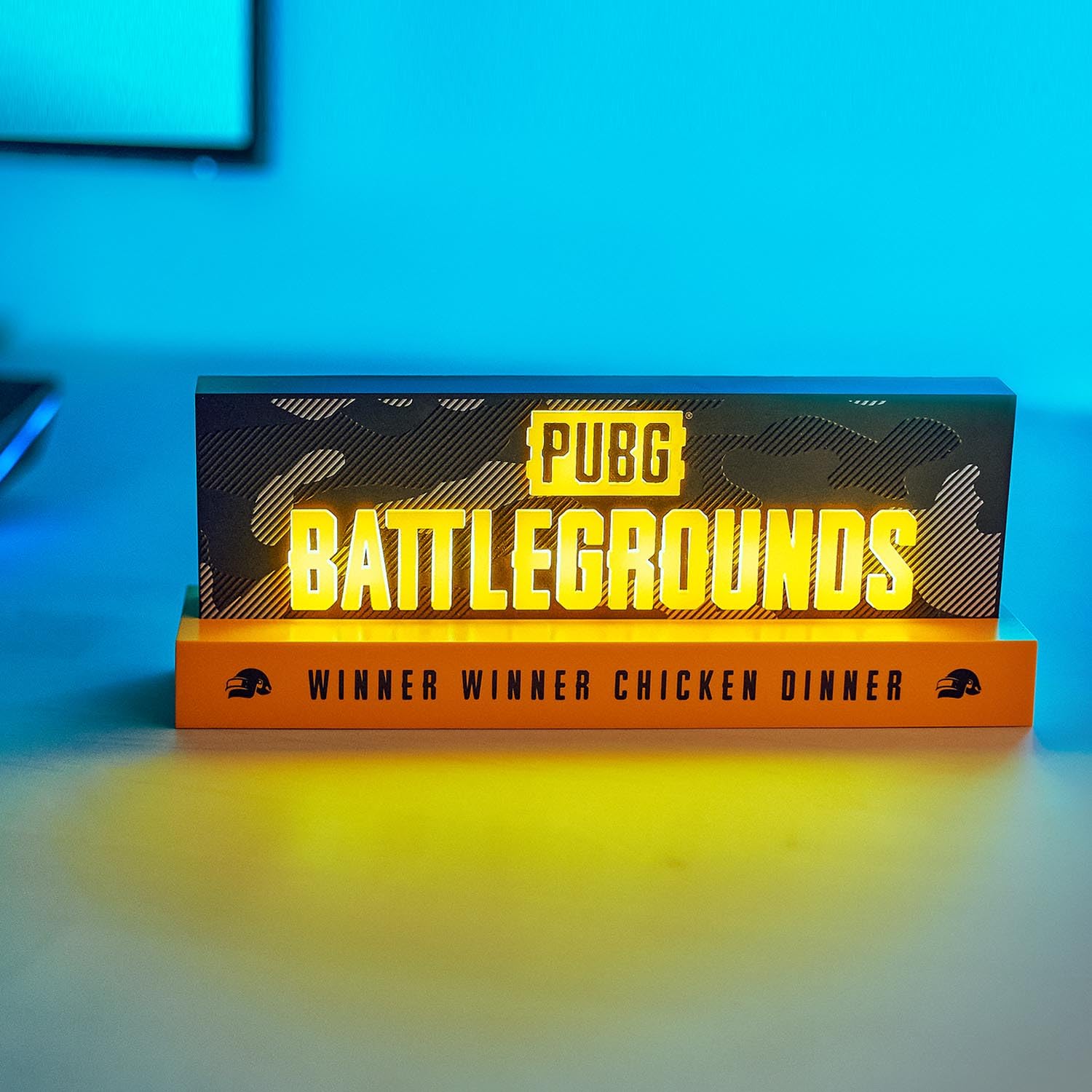 Neamedia Pubg: Battlegrounds 3D Led Mood Light - Black, Modern Style - Gaming Decoration Lamp