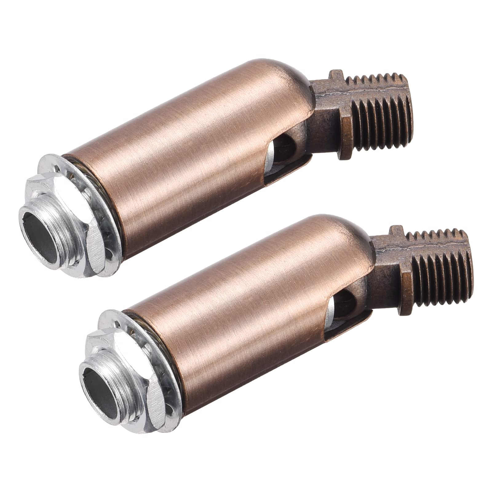 MECCANIXITY Sloped Ceiling Adapter 180 Degree Swivel M10 Thread, for Chandelier Ceiling Pendant Light, Red Bronze Pack of 2