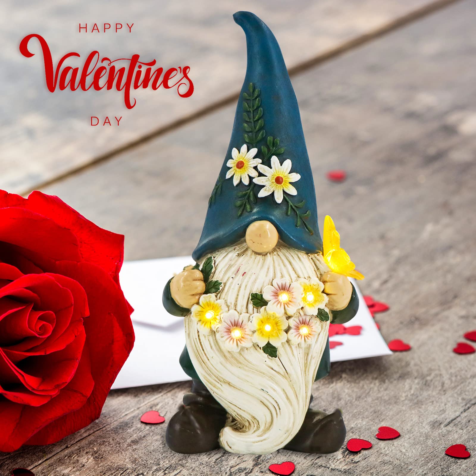 Dkjocky Solar Butterfly Gnome - Funny Garden Decor, Perfect Gift For Women, Moms & Grandmas