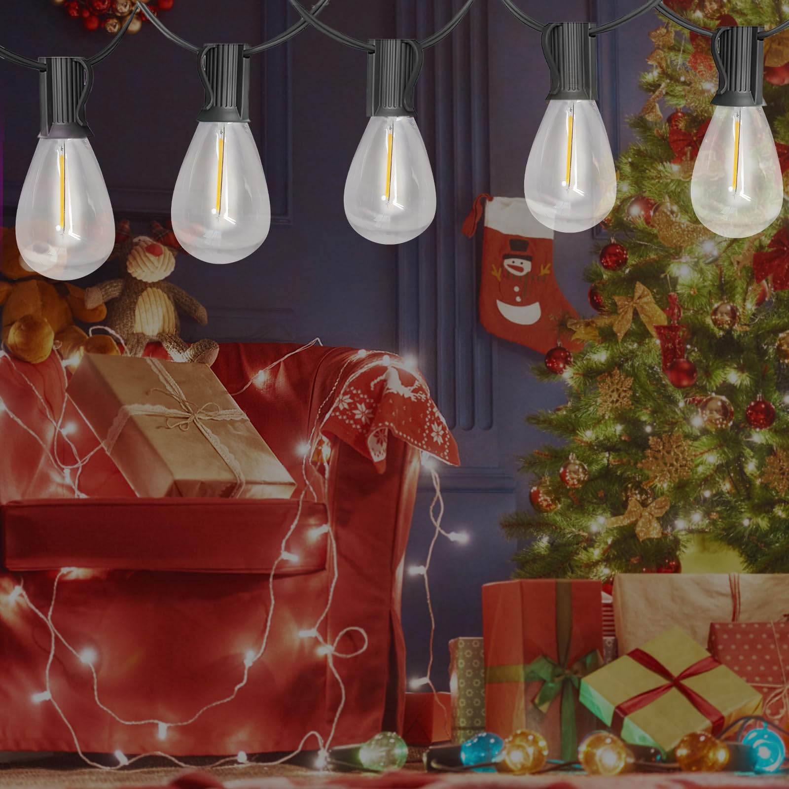 Chyparty 15 Pack S11 Led Replacement Bulbs For Outdoor String Lights, E12 Candelabra Base Patio Light Bulbs Waterproof Shatterpr