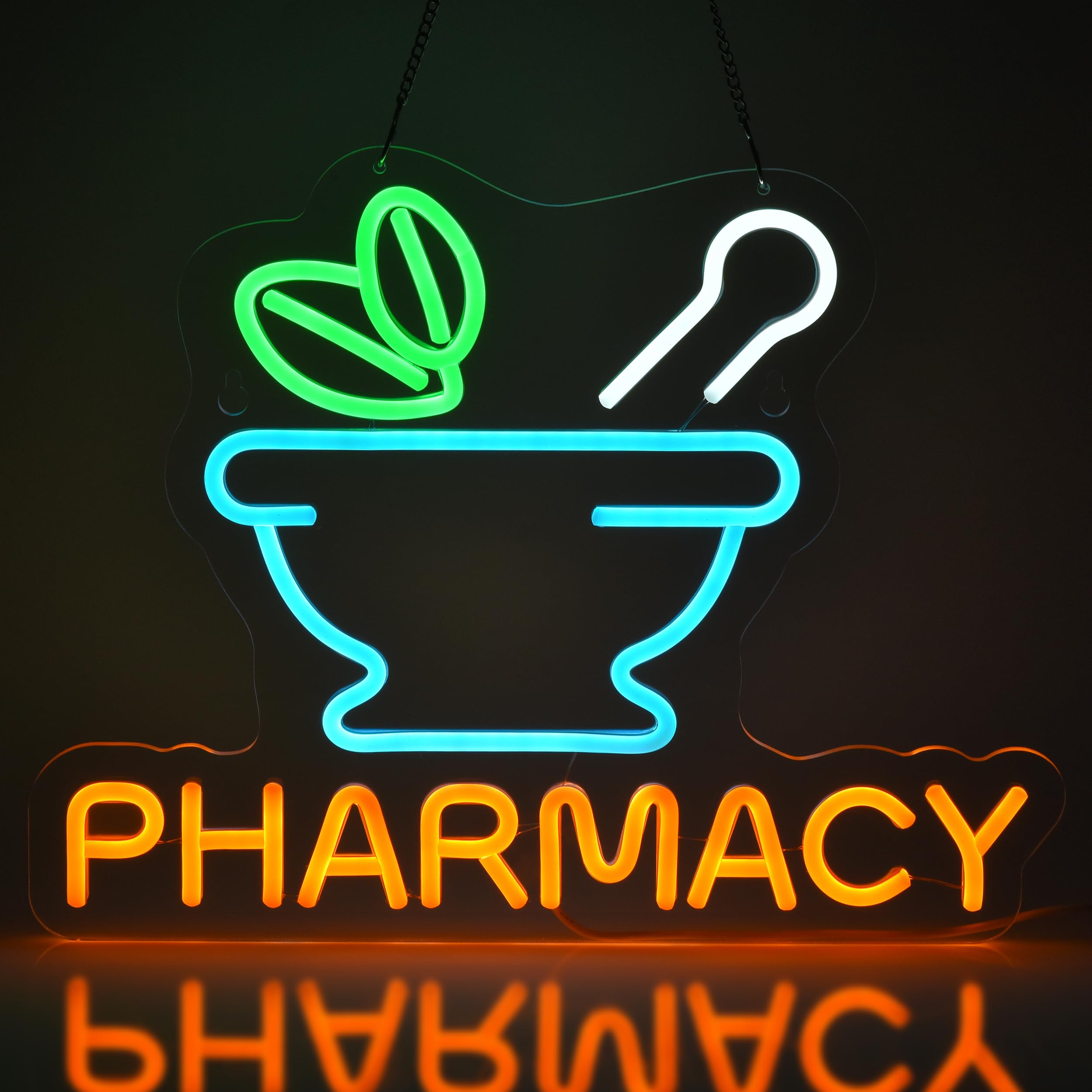 Jomobuty Pharmacy Neon Sign Led Neon Lights For Business Medicine Shop Rx Drug Store Wall Decor Ultra Bright Dimmable Neon Billboard Grand Opening Gift  Usb Powered  16.1 X 12.6