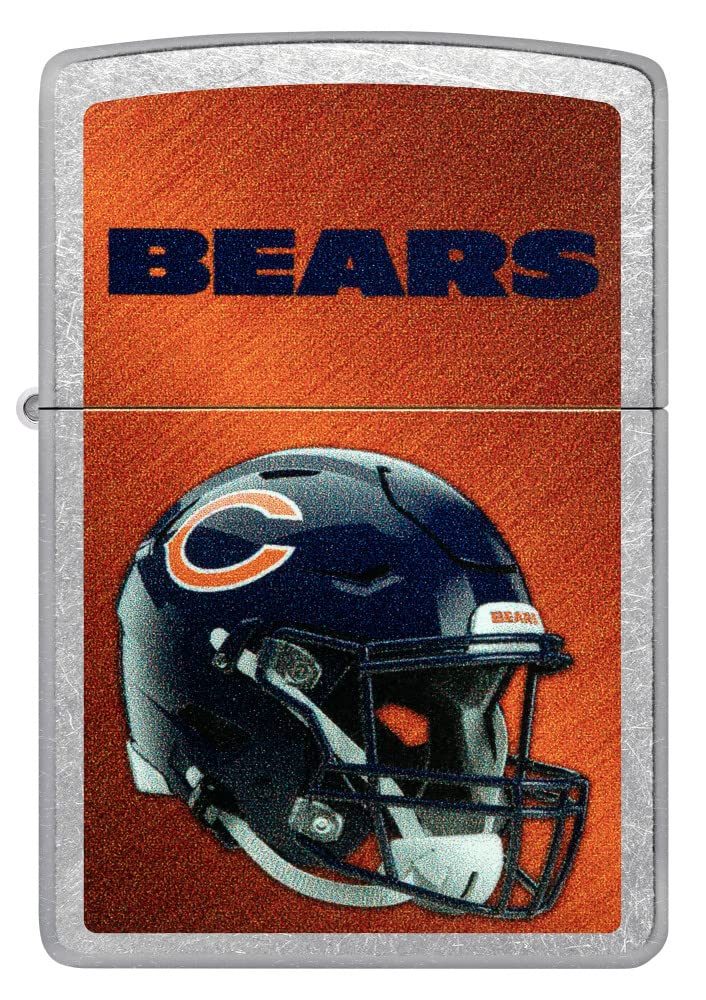 Zippo Nfl Chicago Bears Helmet Street Chrome Pocket Lighter