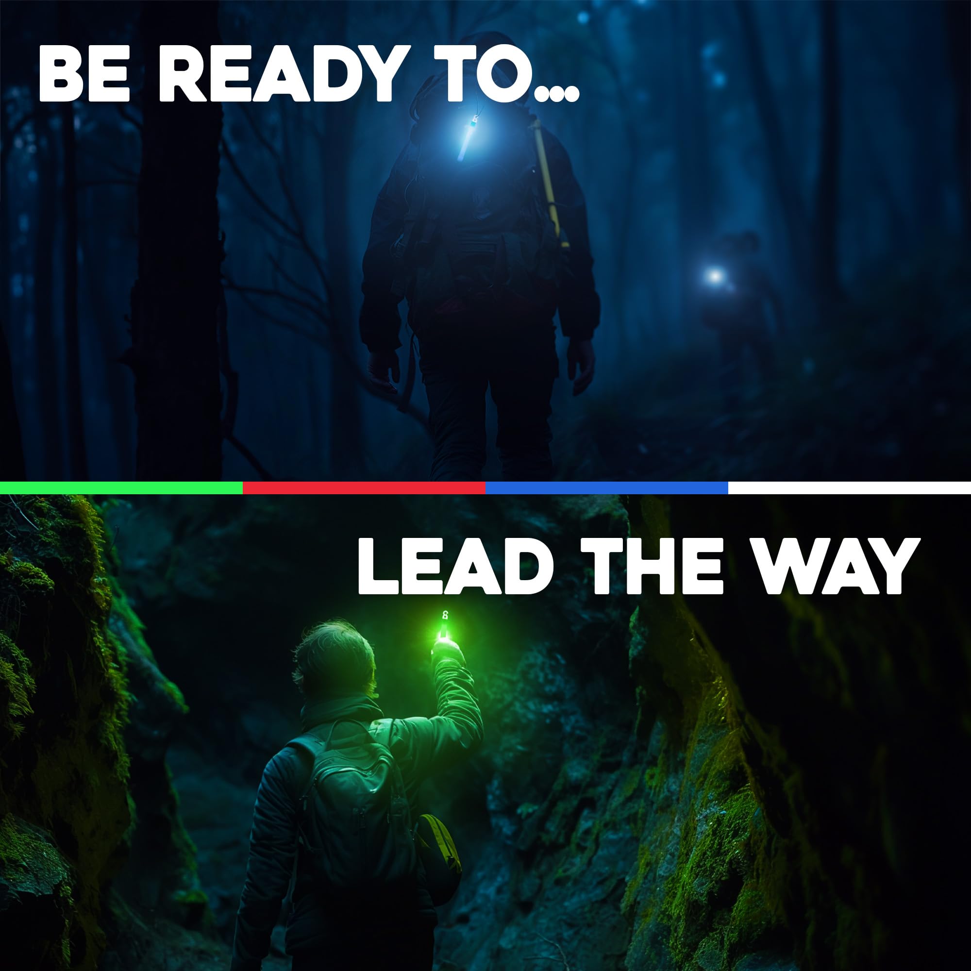 Windy City Novelties (10 Pack) 12 Hour Duration Military Chemical Light Sticks Multi Color Green | Red | White | Blue