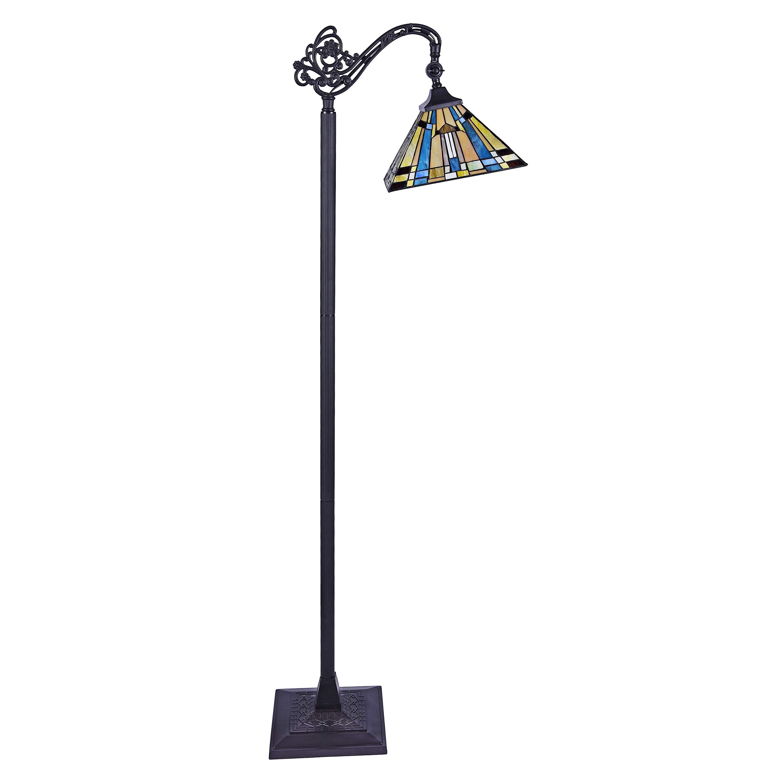 Chloe CH33293MS11-RF1 Floor Lamp, Glass, One Size, Multicolor