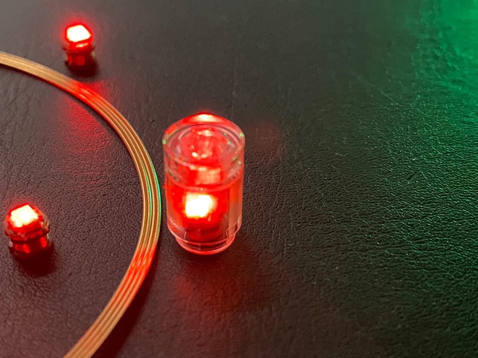 Taidacent Wireless LED Induction Module, 10PCS Red LEDs, 80mm Coil, Model TDJL000109, Other Material