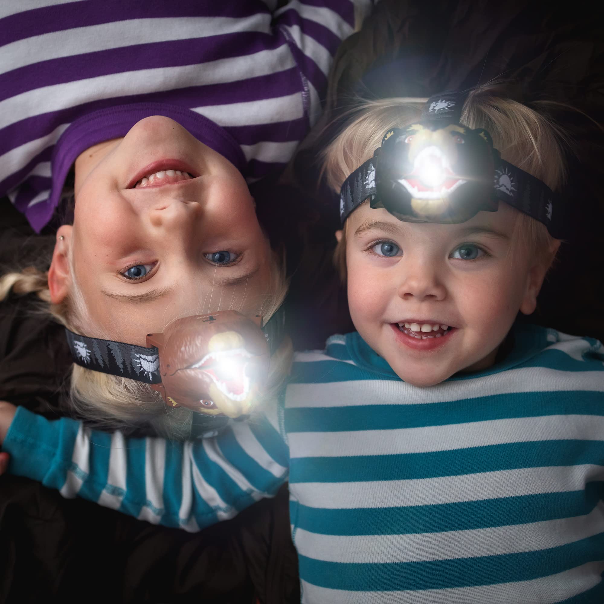 Sun Company Big Discoveries Bear LED Headlamp - White, Model 660-1, Kids & Adults, Ideal for Camping, Hiking & Reading