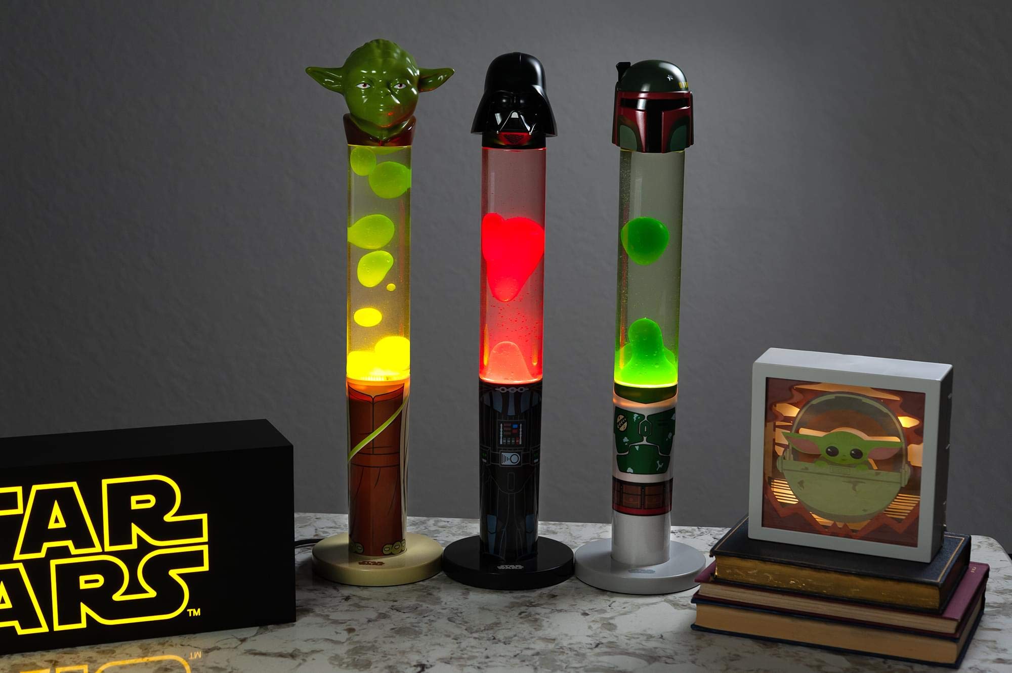 Ukonic Star Wars Darth Vader 3D Top Motion Lamp, Mood Light, 18-Inch, Black