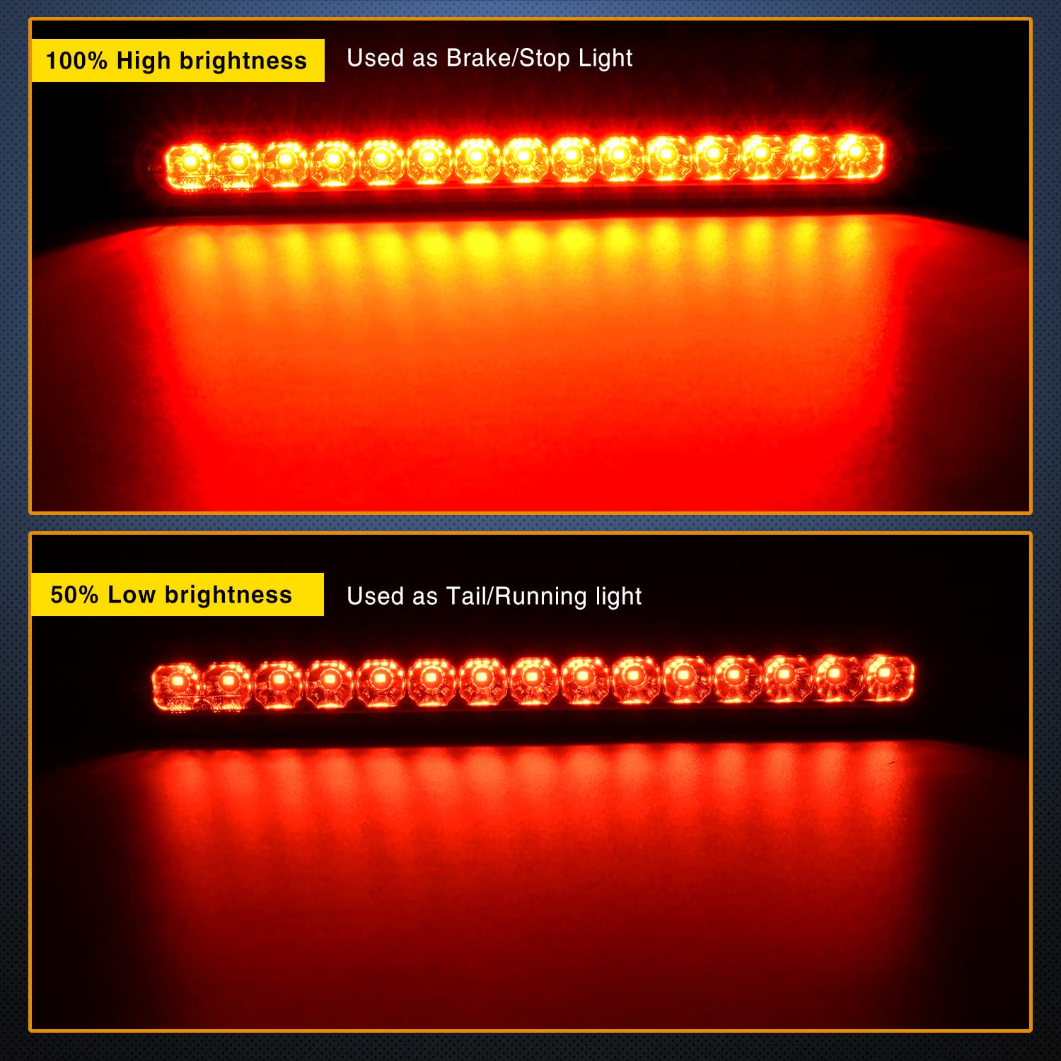 Nilight 2Pcs 10Inch 15 Led Red Trailer Light Bar For Park Stop Turn Tail Brake Lights Ip67 Waterproof Marker Id Clearance Strip