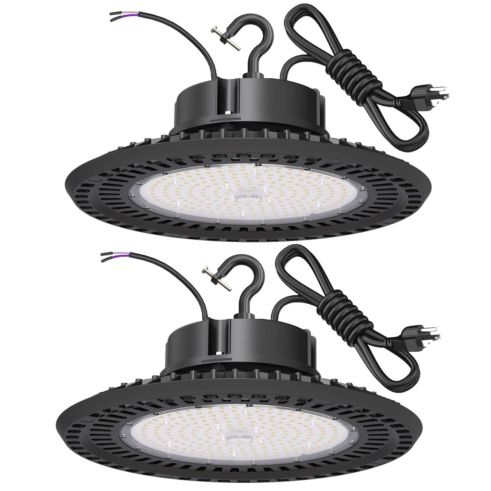 Bft Ufo Led High Bay Light 240W 2Pack Etl Listed 0-10V Dimmable High Bay Led Shop Lights 36000Lm 5000K High Bay Led Light With Us Plug Led Ufo High Bay For Warehouse Lights Commercial Bay Lighting