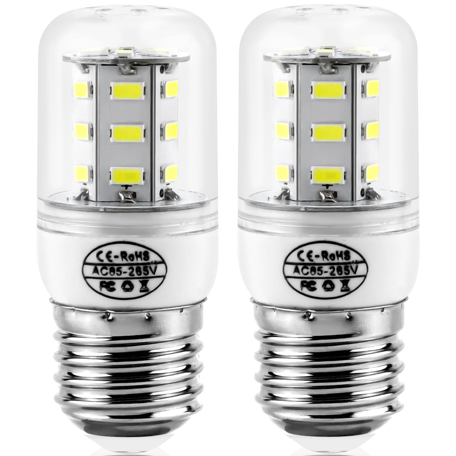 Miflus Refrigerator Light Bulb,Appliance Bulb 5304511738/ Light Bulb Kei D34L E26/E27 3.5W 5000K (85V-265V White Light) Compatib