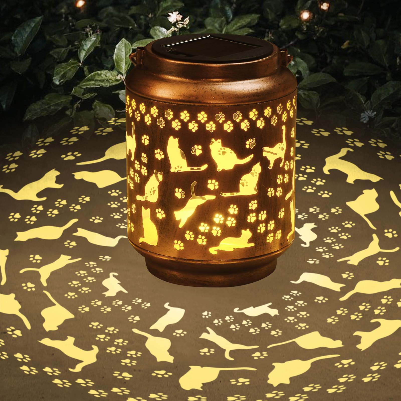 Cat Lover Gifts For Women Mom Grandma Sister Cat Solar Light   Gift Solar Lanterns For Mother Day Christmas Outdoor Waterproof Lights Led Mason Jar Hanging Lamps Decor For Garden Yard Patio