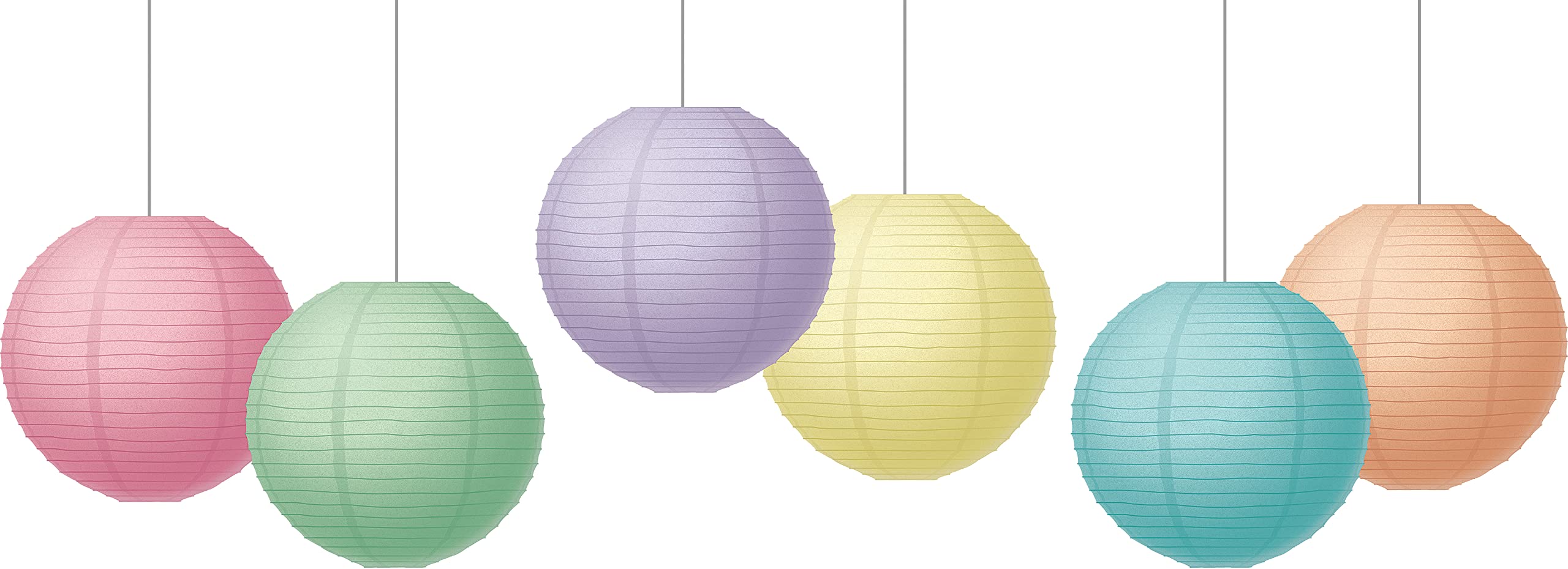 Teacher Created Resources Pastel Pop 8&quot; Hanging Paper Lanterns