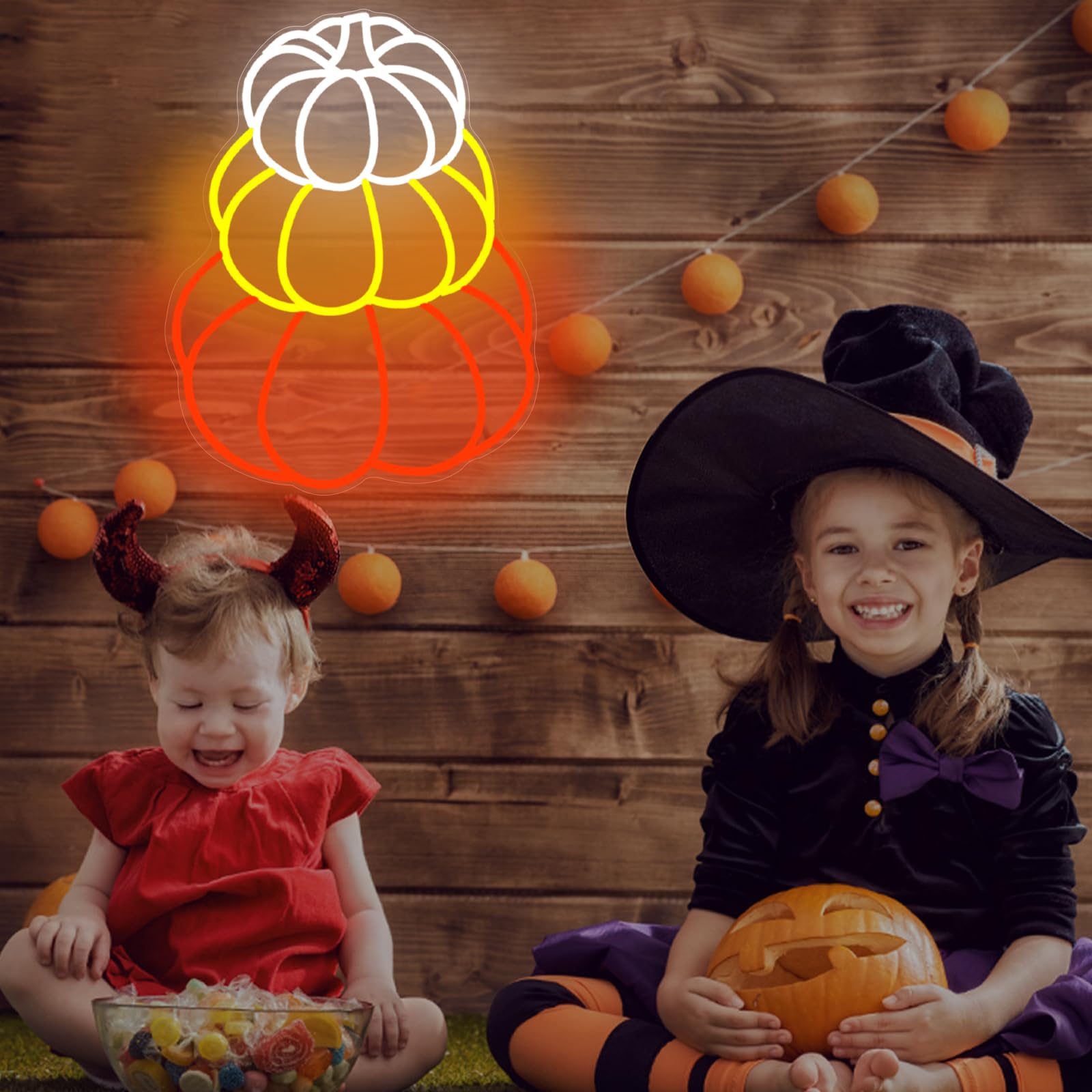 Halloween Pumpkin Led Neon Sign  Wall Decor For Bedroom & Party  Halloween Party Decor Led Lights  Kids Room Neon Light Sign Usb Powered For Halloween Bedroom Gaming Room Man Cave Bar Birthday Gifts