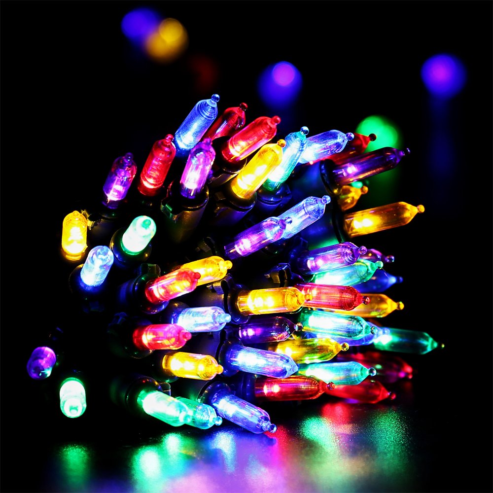 Recesky 2 Pack Christmas String Lights With Built-In Timer - Total 100 Led 36Ft Fairy Battery String Lights - Mini Lighting For