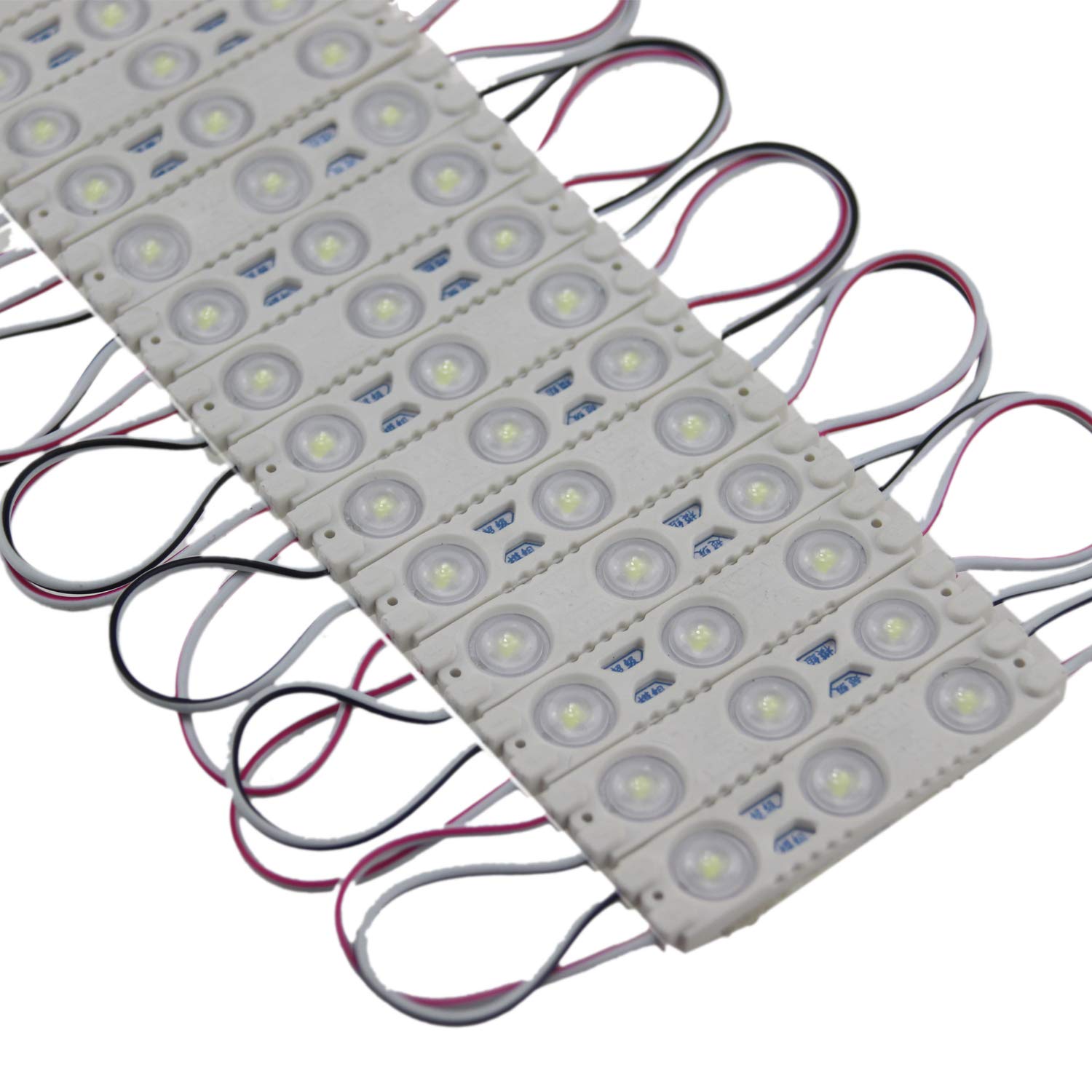 Rextin Super Bright 200Pcs 2835 3 Led Module Green Waterproof Decorative Light For Letter Sign Advertising Signs With Tape Adhes