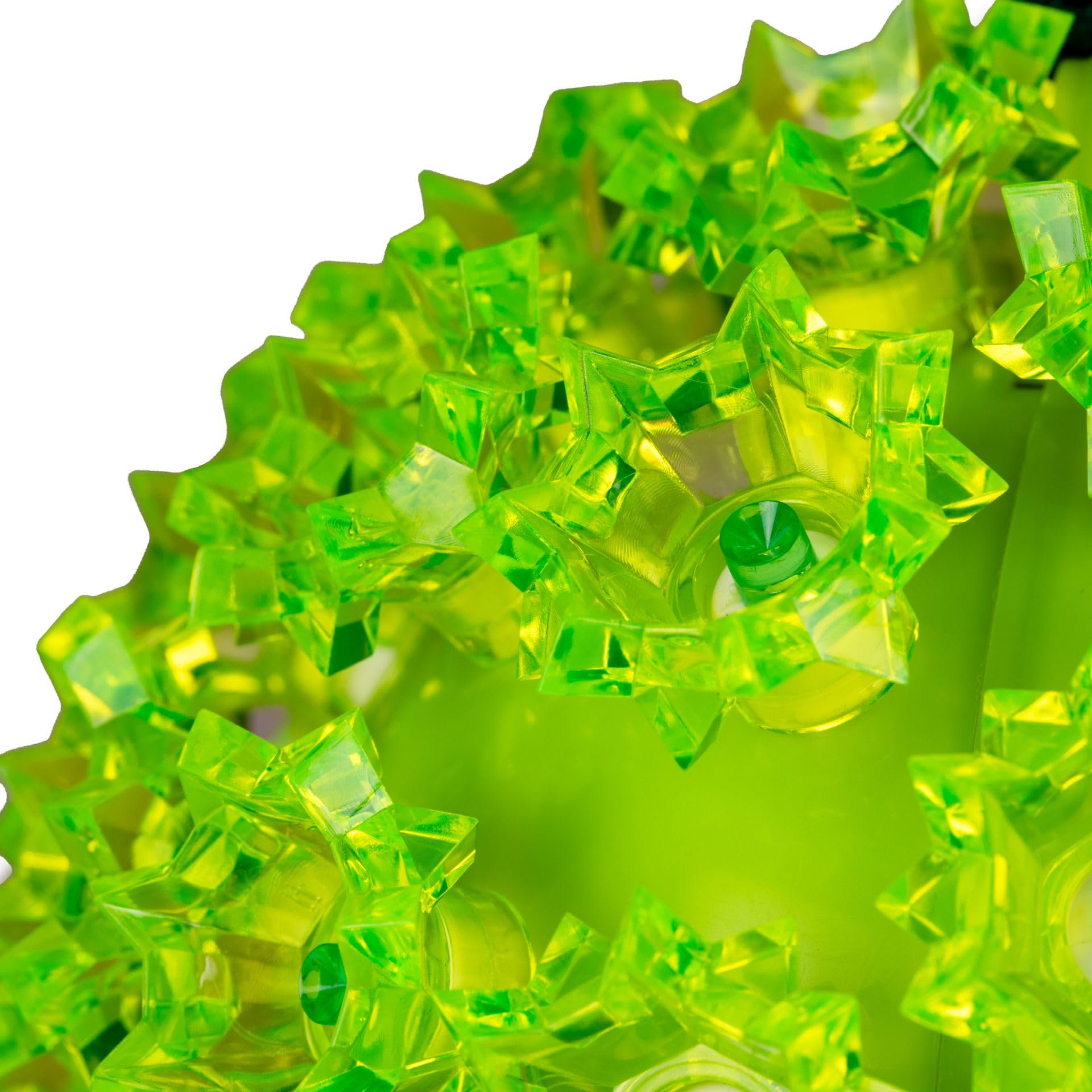 Novelty Lights LED Starlight Sphere 150-Light, 10in, Lime Green, Extra Large, MRD-50A-2, with 5ft Cord and Stackable Plug