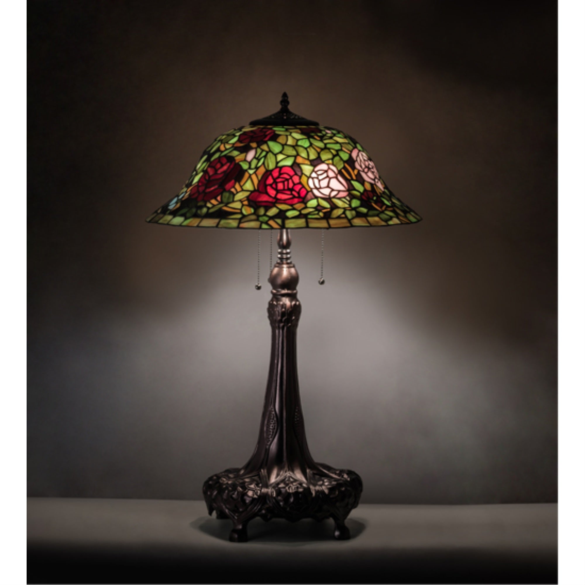 31 inch High Tiffany Rosebush Table Lamp