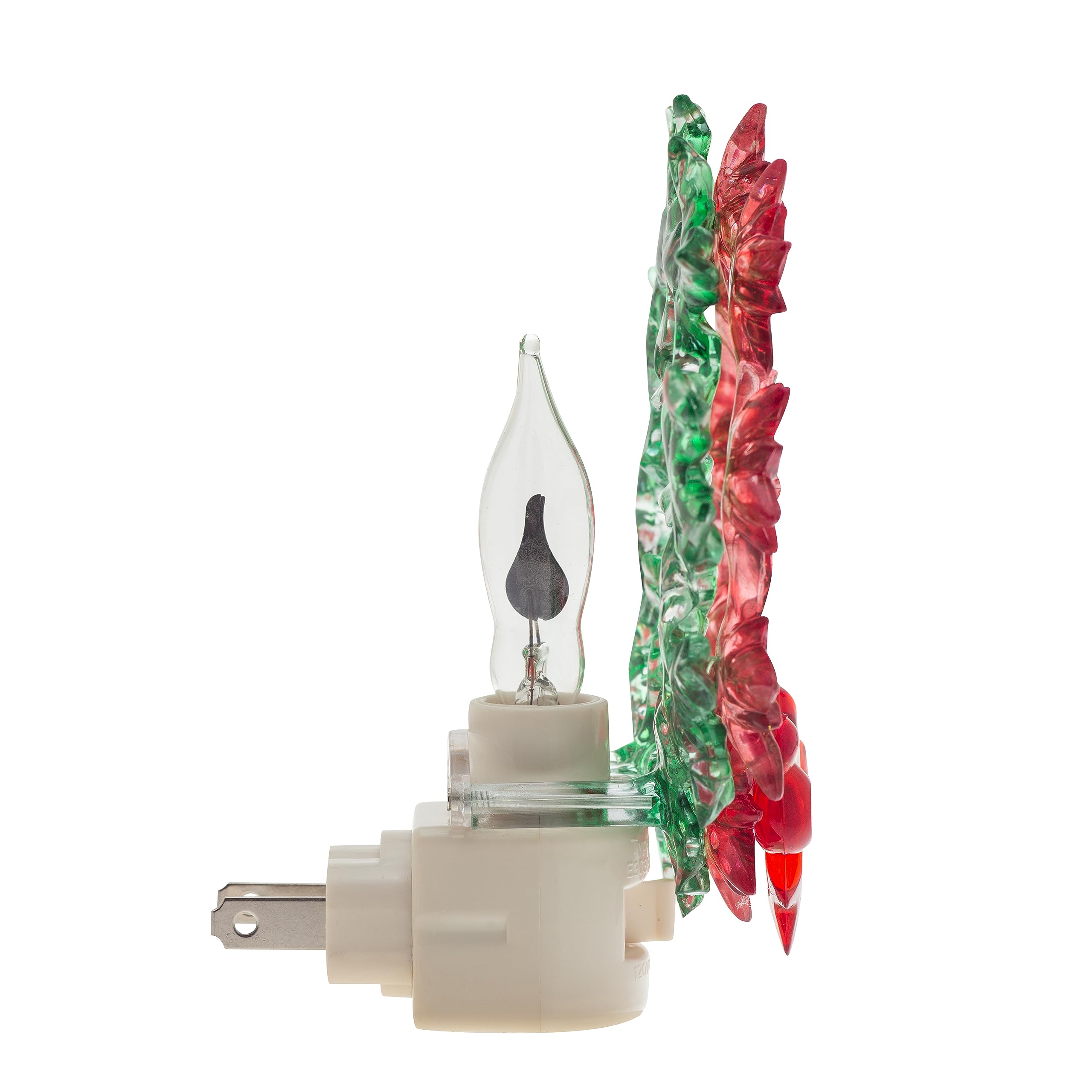 Creative Hobbies Holiday Wreath Night Light - Includes Rotational Socket With On/Off Switch