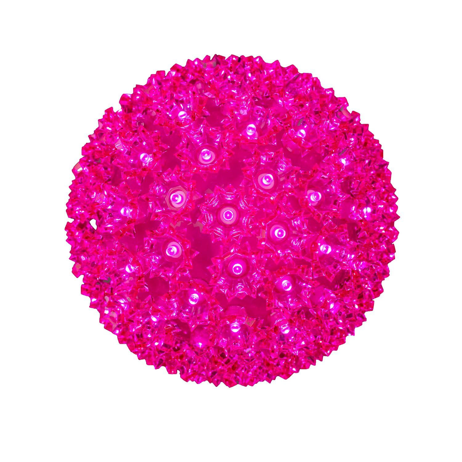 Novelty Lights LED Starlight Sphere 150-Light Ornament Ball Light, Pink, Extra Large, 10in, Model MRD-50A-2, 5ft Hanging Cord