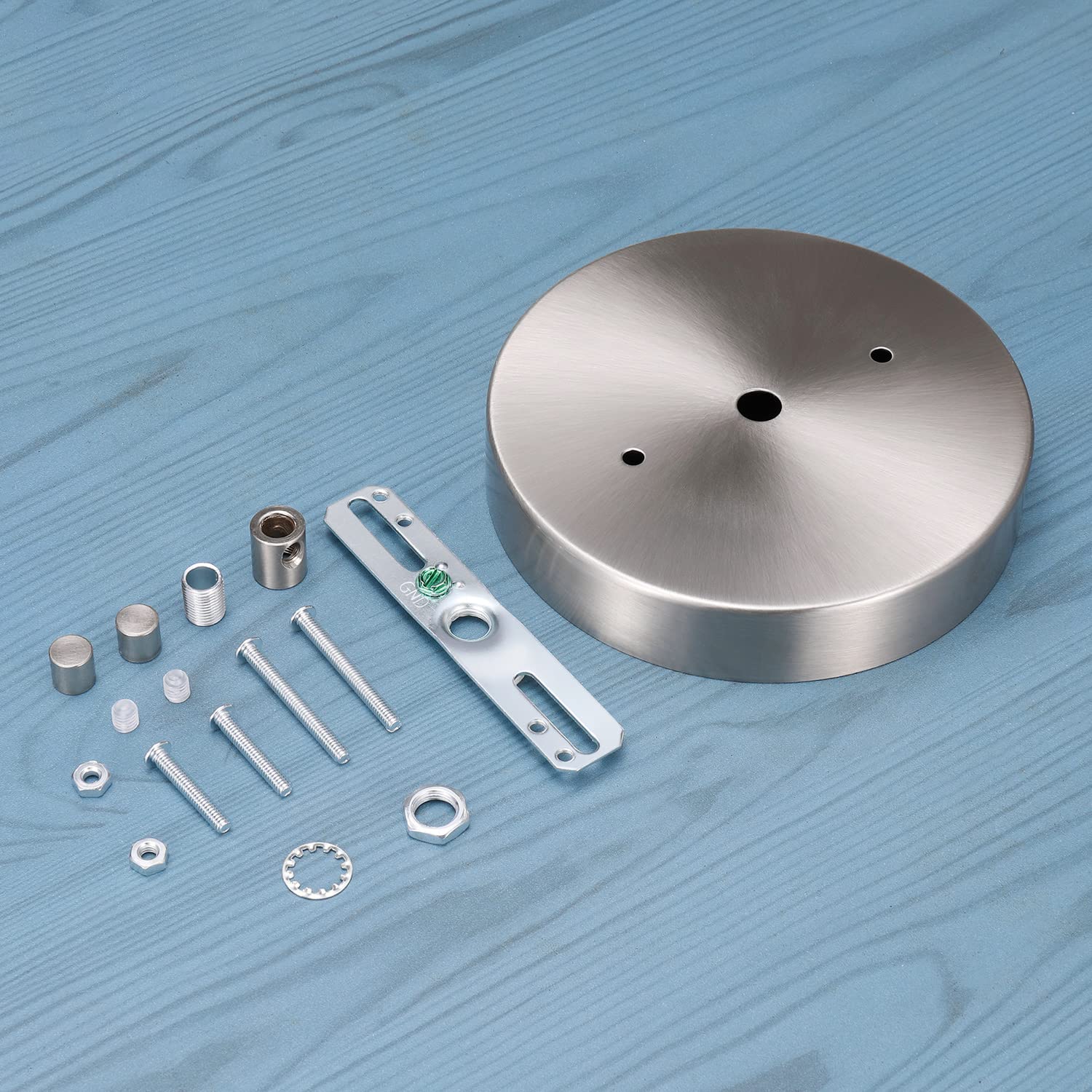 Canomo Ceiling Lighting Canopy Kit, 5.125 Inch Pendant Plate, Satin Nickel, Model: Canopy-nickel, All Mounting Hardware Included