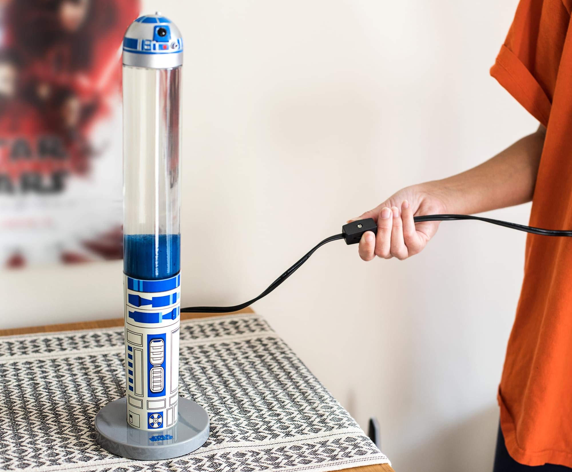 STAR WARS R2-D2 3D Motion Lamp Mood Light | 18 Inches | Blue