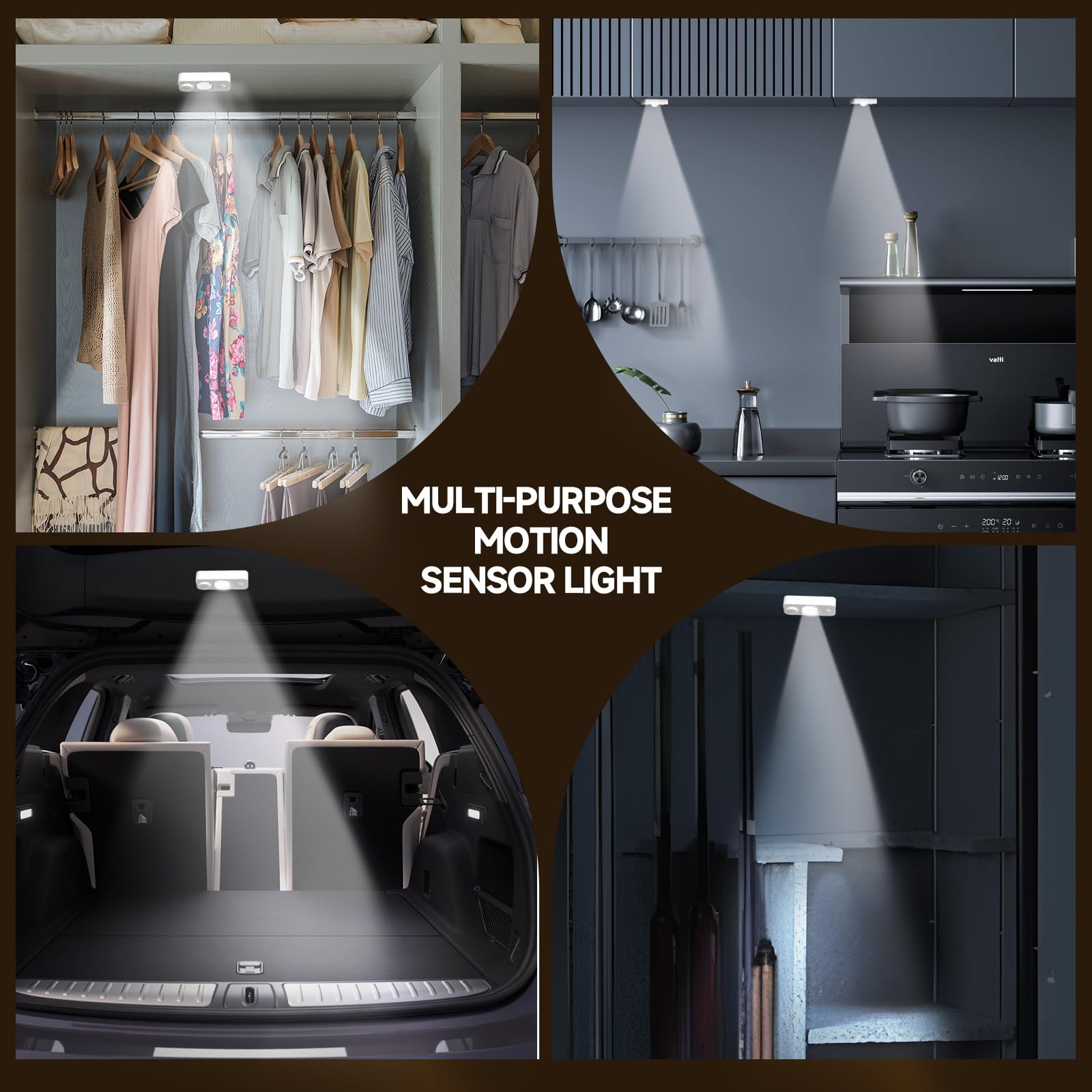 Gun Safe Lights,1000Lm Motion Activated Led Light For Gun Safe Gun Cabinet, Stepless Dimmable 2 Mode Ultra Bright Led Lens For D