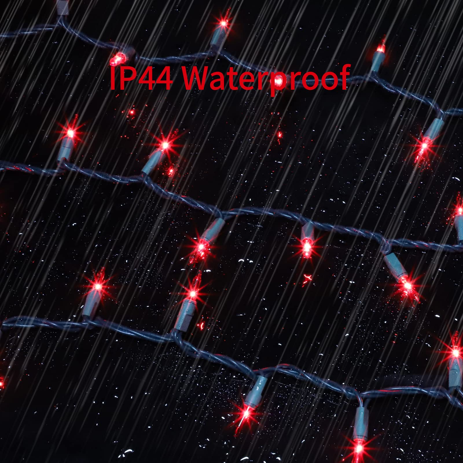 Glownova Green Wire Red Incandescent Bulb 300 Mini String Lights For Indoor Christmas Tree Garland Birthday Wedding Party Festival Decoration